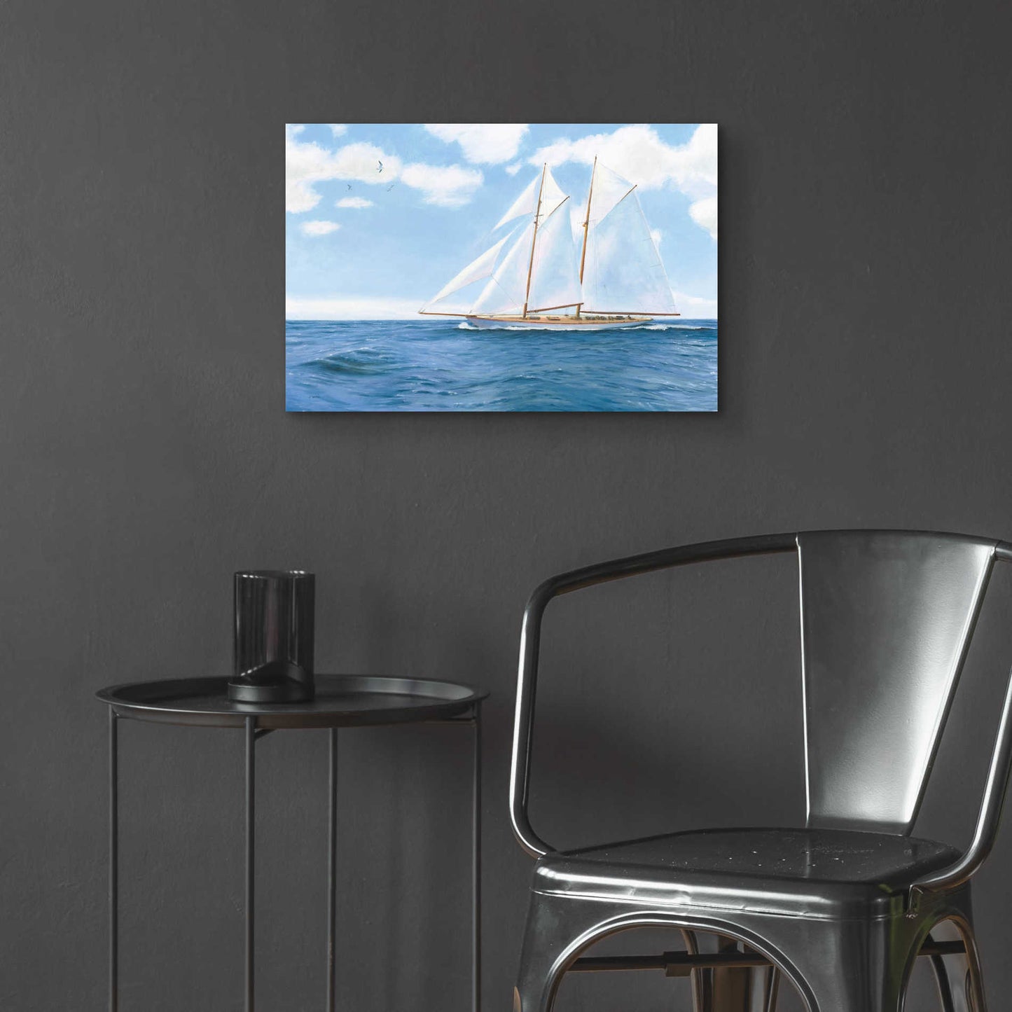 Epic Art 'Majestic Sailboat' by James Wiens, Acrylic Glass Wall Art,24x16