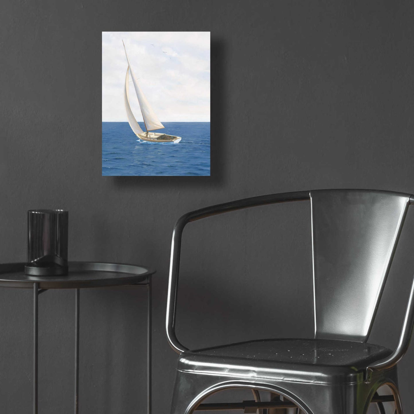 Epic Art 'A Day at Sea II' by James Wiens, Acrylic Glass Wall Art,12x16