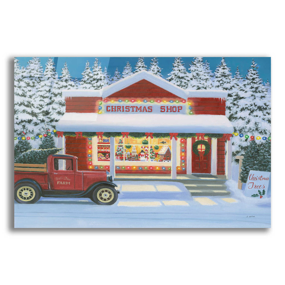 Epic Art 'Holiday Moments II' by James Wiens, Acrylic Glass Wall Art,16x12x1.1x0,26x18x1.1x0,34x26x1.74x0,54x40x1.74x0