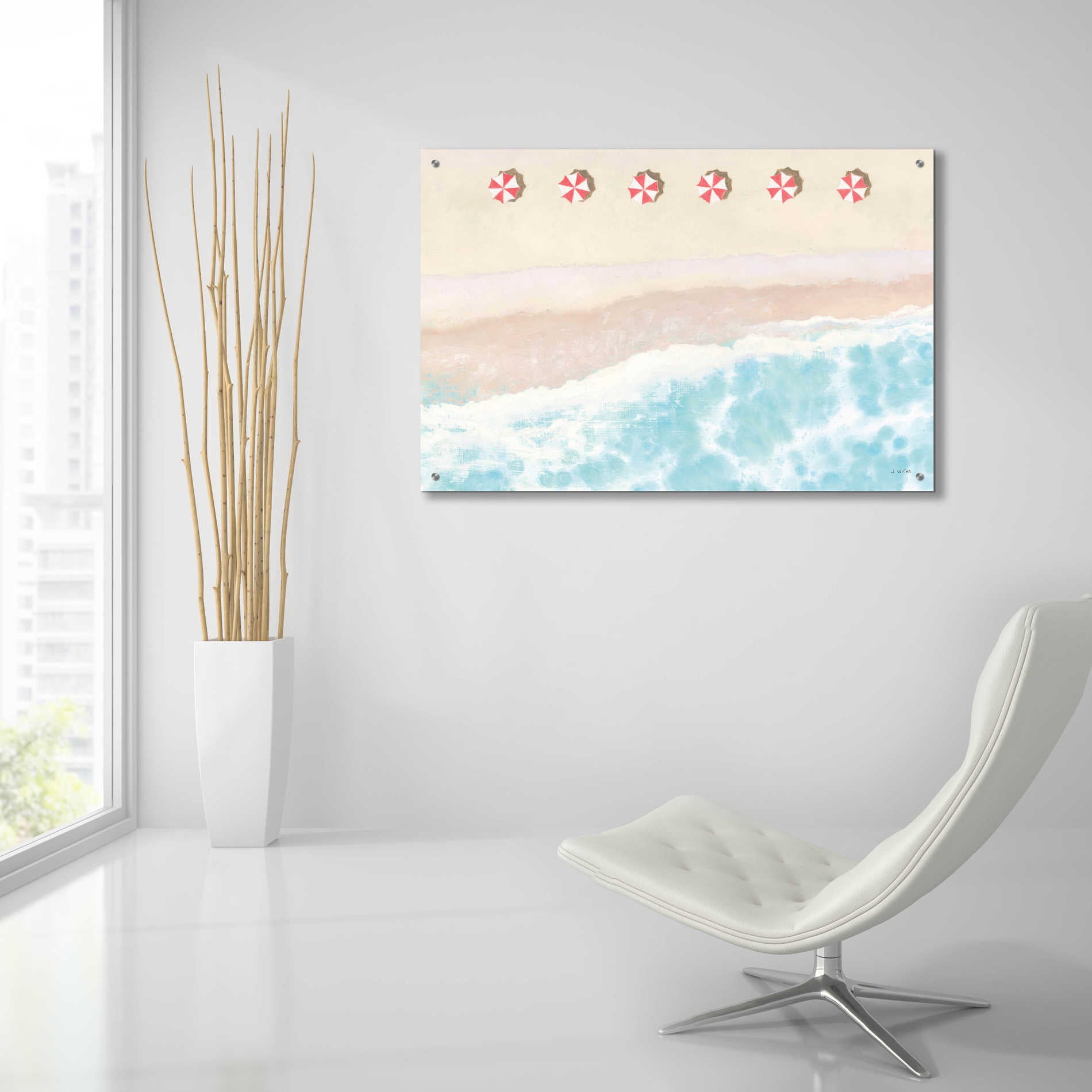 Epic Art 'Sky Seaview I' by James Wiens, Acrylic Glass Wall Art,36x24