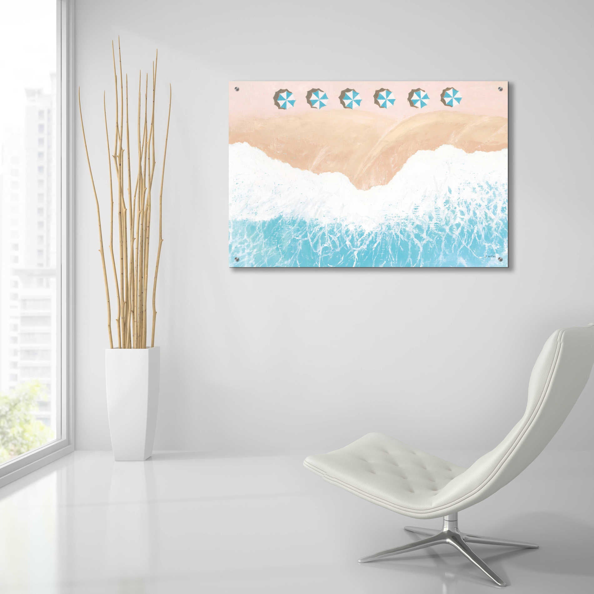 Epic Art 'Sky Seaview II' by James Wiens, Acrylic Glass Wall Art,36x24