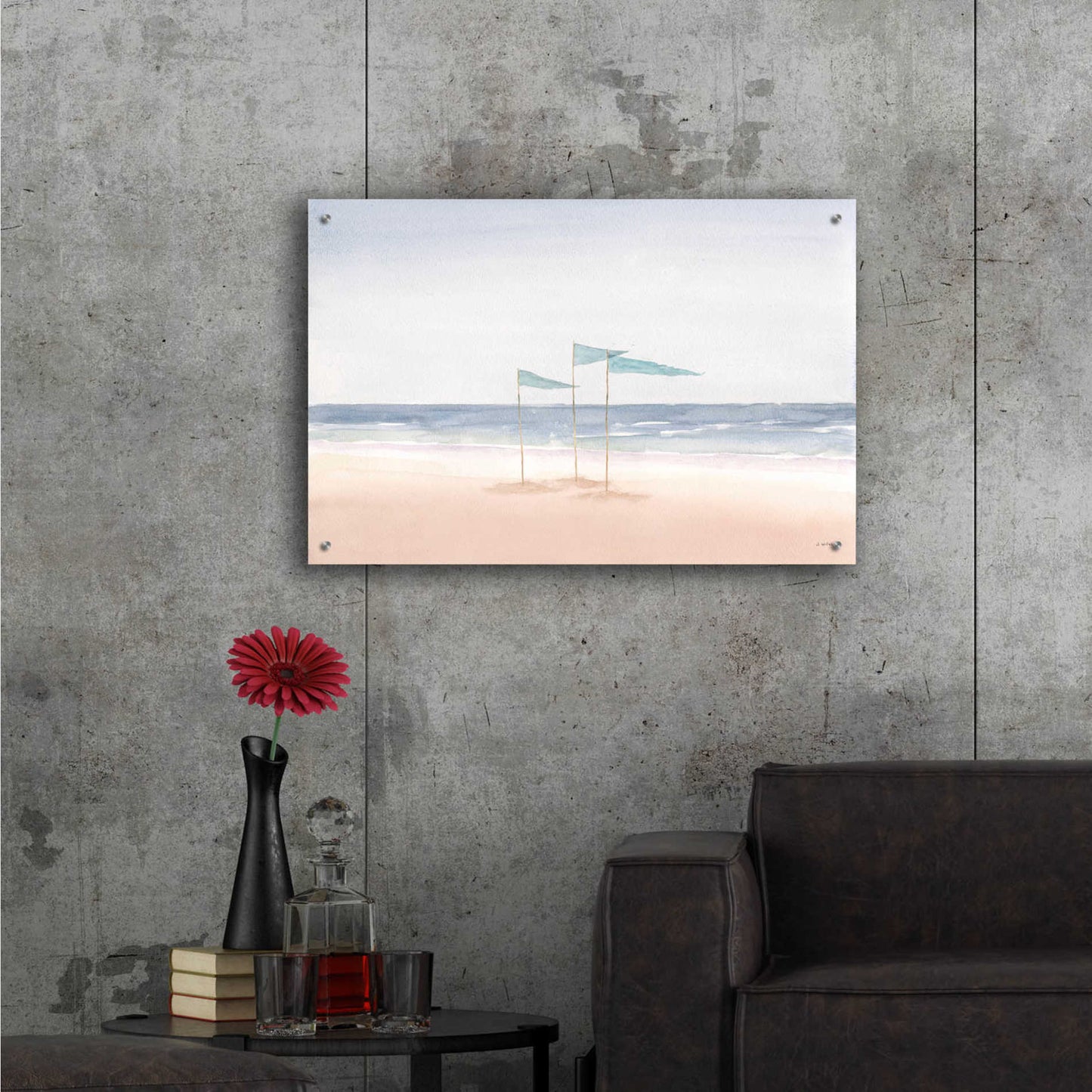 Epic Art 'Salento Coast I' by James Wiens, Acrylic Glass Wall Art,36x24