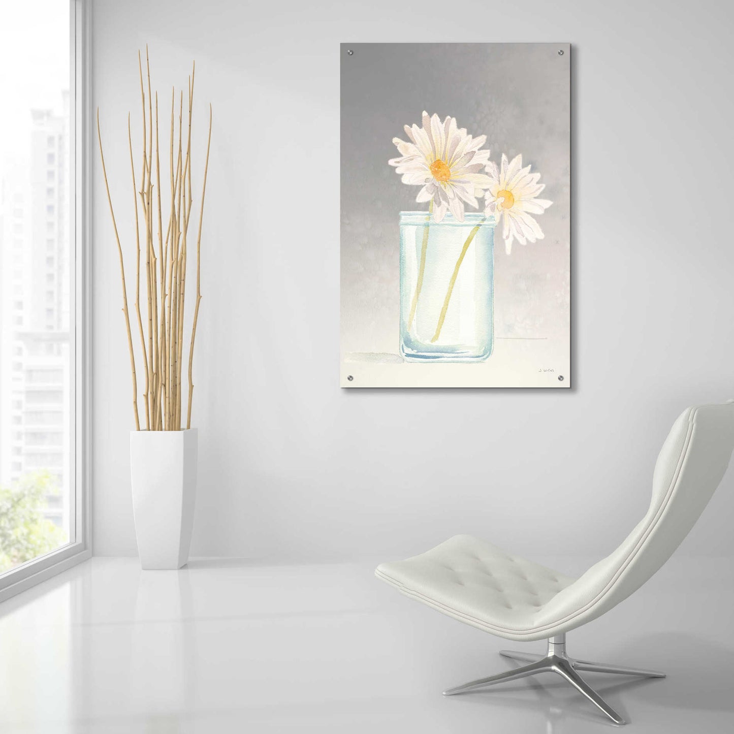 Epic Art 'Tranquil Blossoms IV' by James Wiens, Acrylic Glass Wall Art,24x36