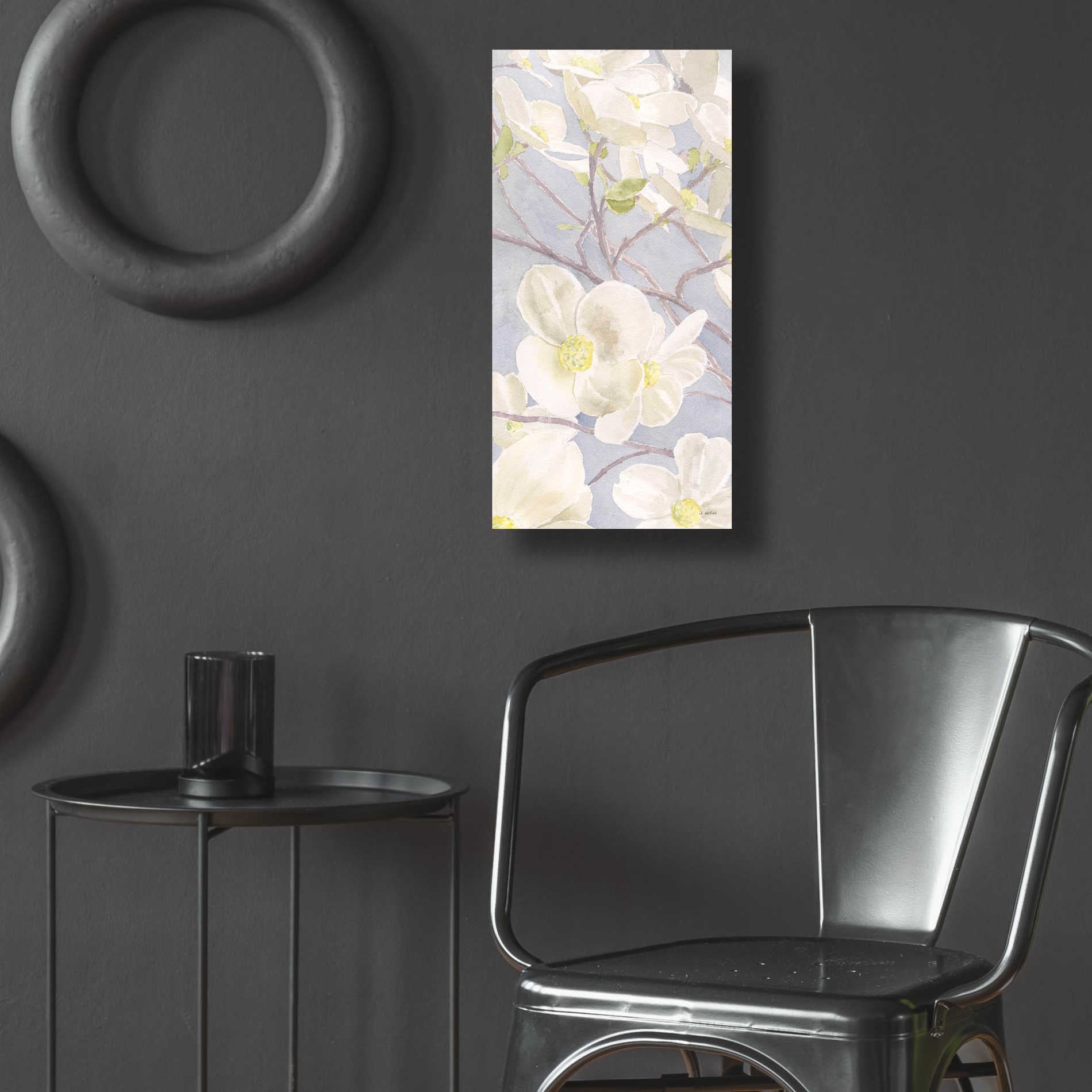 Epic Art 'Breezy Blossoms I' by James Wiens, Acrylic Glass Wall Art,12x24