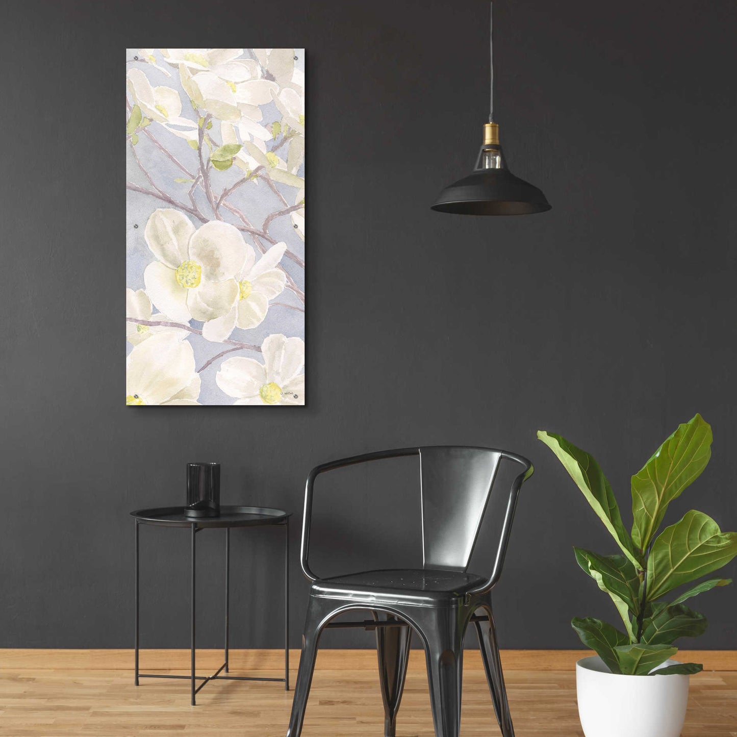 Epic Art 'Breezy Blossoms I' by James Wiens, Acrylic Glass Wall Art,24x48