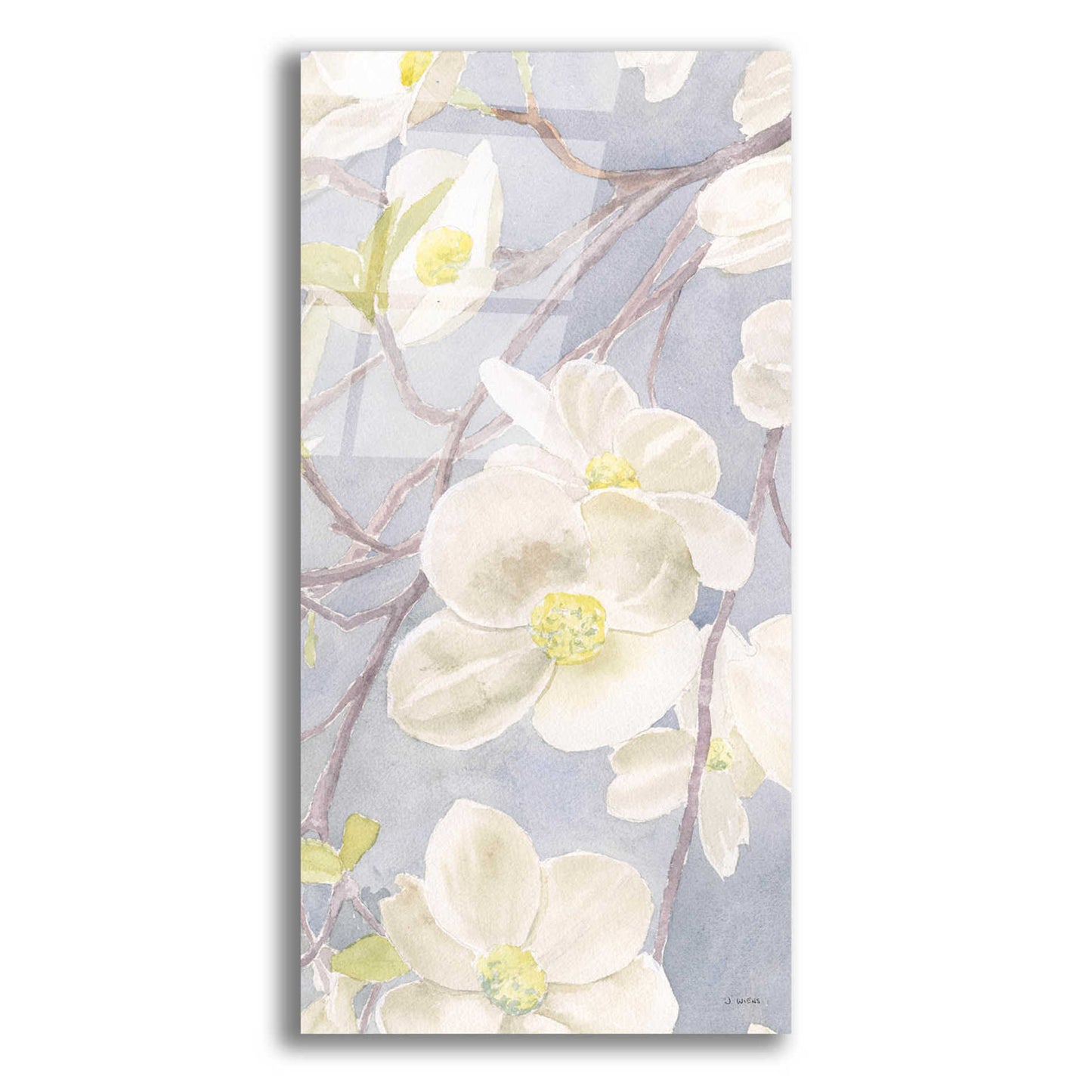 Epic Art 'Breezy Blossoms II' by James Wiens, Acrylic Glass Wall Art,12x24