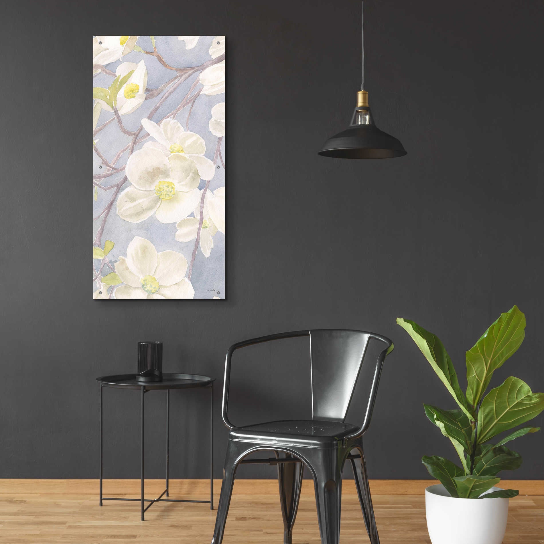 Epic Art 'Breezy Blossoms II' by James Wiens, Acrylic Glass Wall Art,24x48