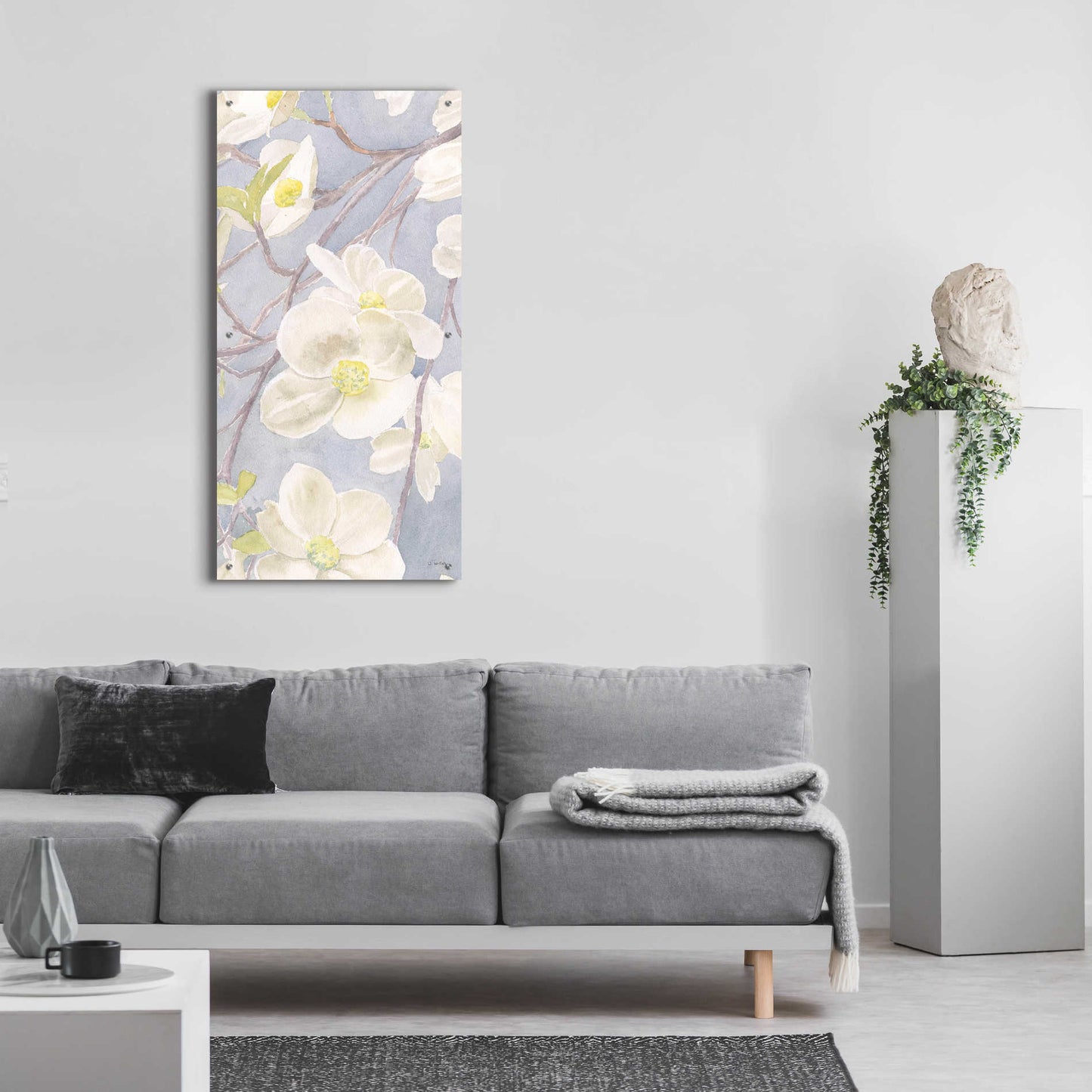 Epic Art 'Breezy Blossoms II' by James Wiens, Acrylic Glass Wall Art,24x48