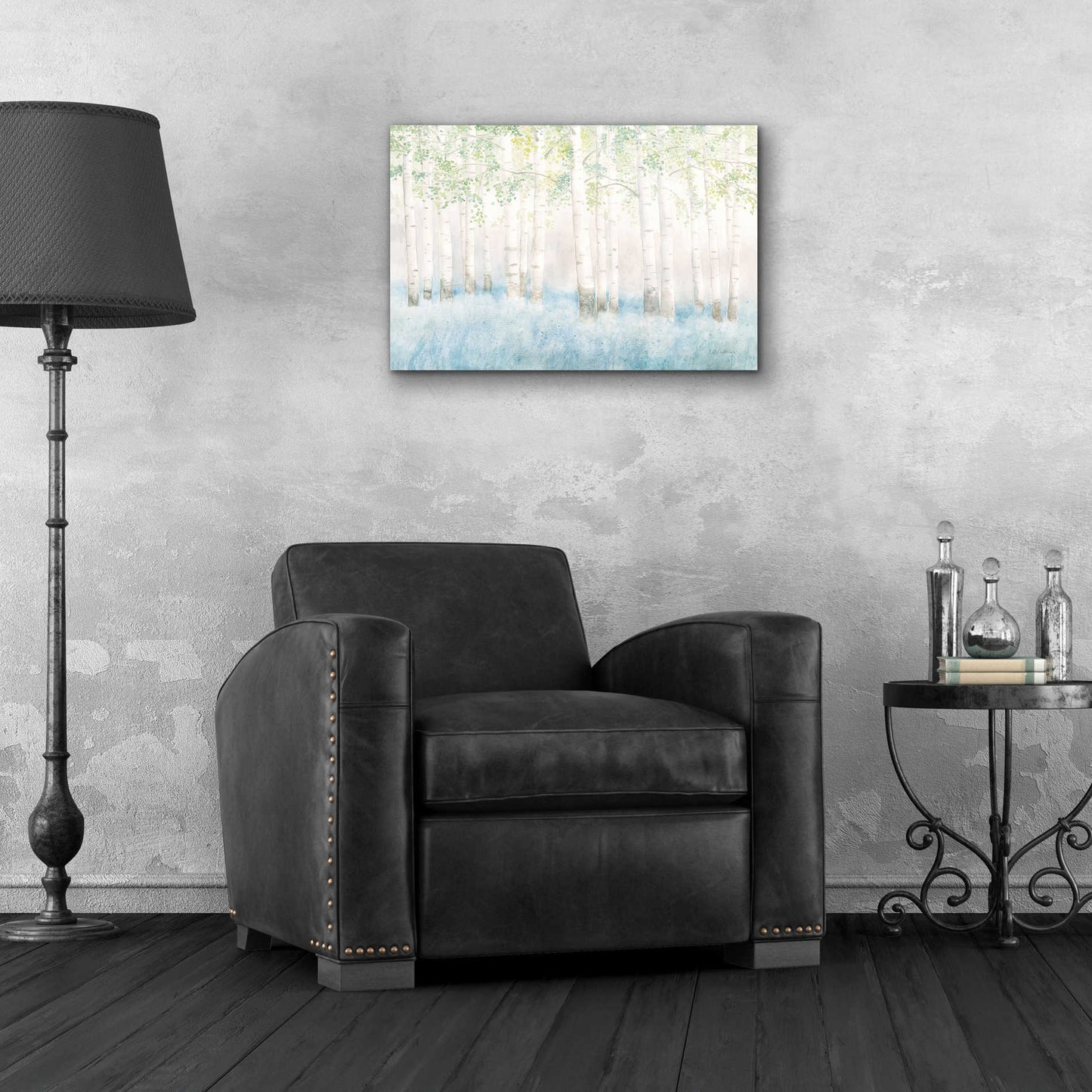 Epic Art 'Soft Birches' by James Wiens, Acrylic Glass Wall Art,24x16