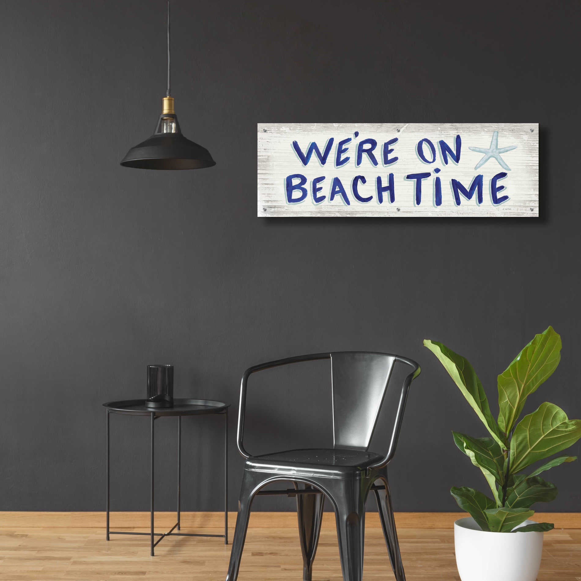 Epic Art 'Beach Time VI' by James Wiens, Acrylic Glass Wall Art,48x16