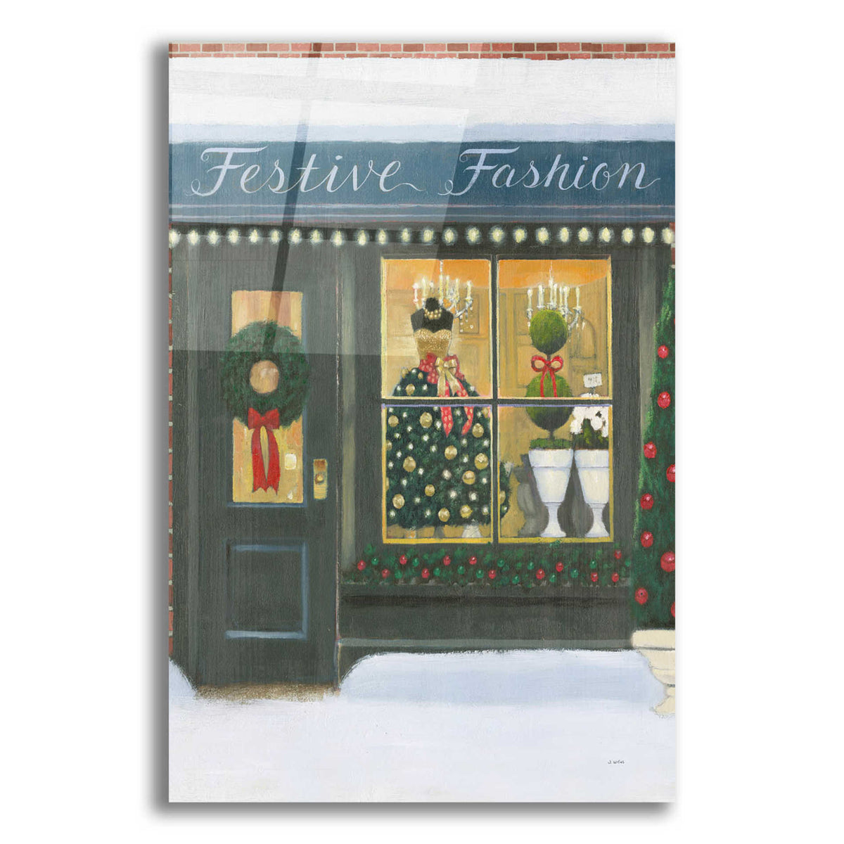 Epic Art 'Holiday Moments VI' by James Wiens, Acrylic Glass Wall Art,12x16x1.1x0,20x24x1.1x0,26x30x1.74x0,40x54x1.74x0