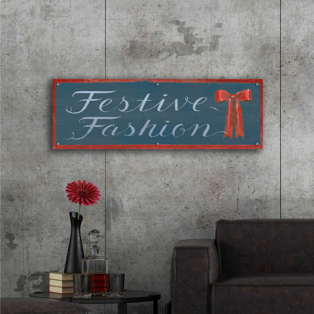 Epic Art 'Holiday Moments X' by James Wiens, Acrylic Glass Wall Art,48x16