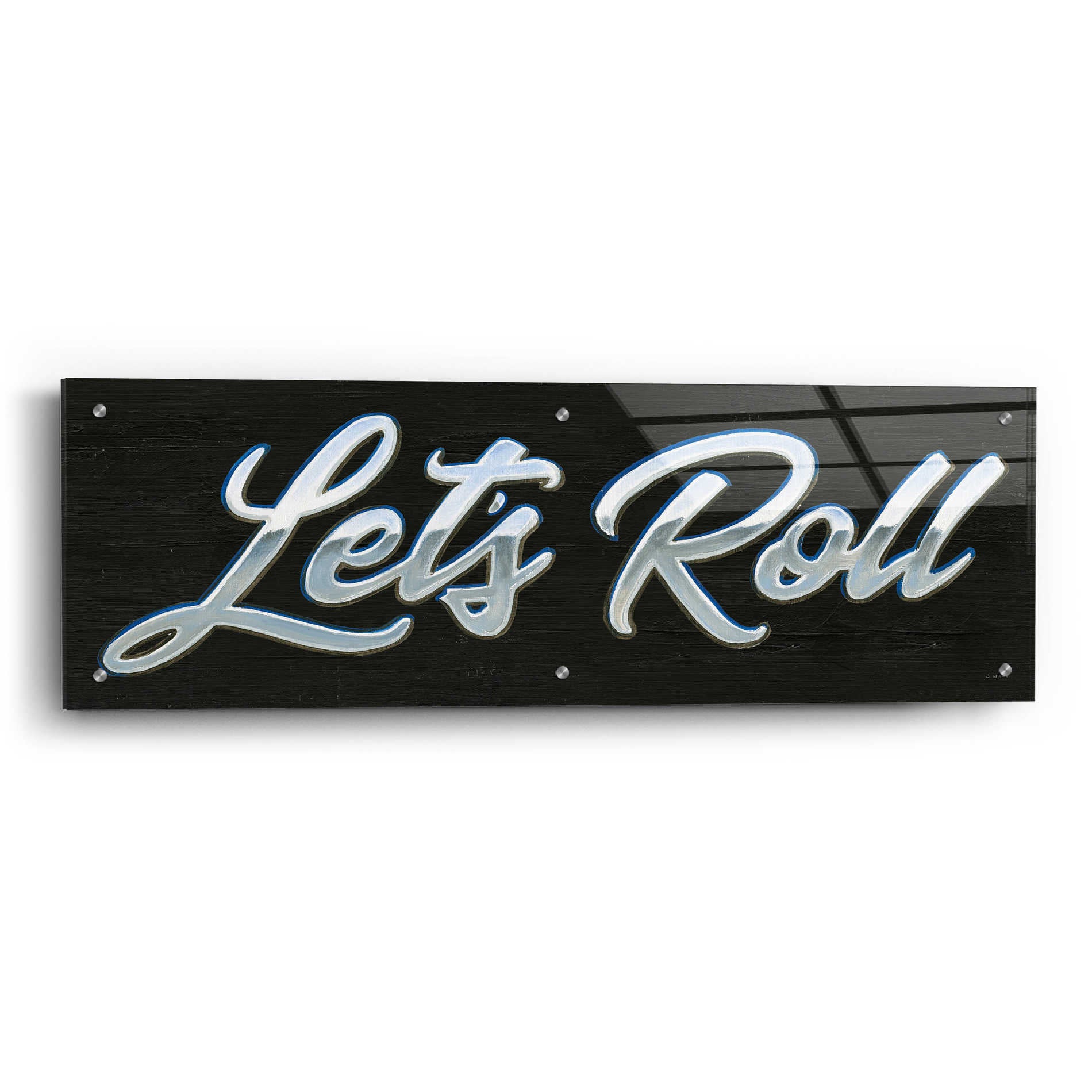Epic Art 'Lets Roll III' by James Wiens, Acrylic Glass Wall Art,36x12