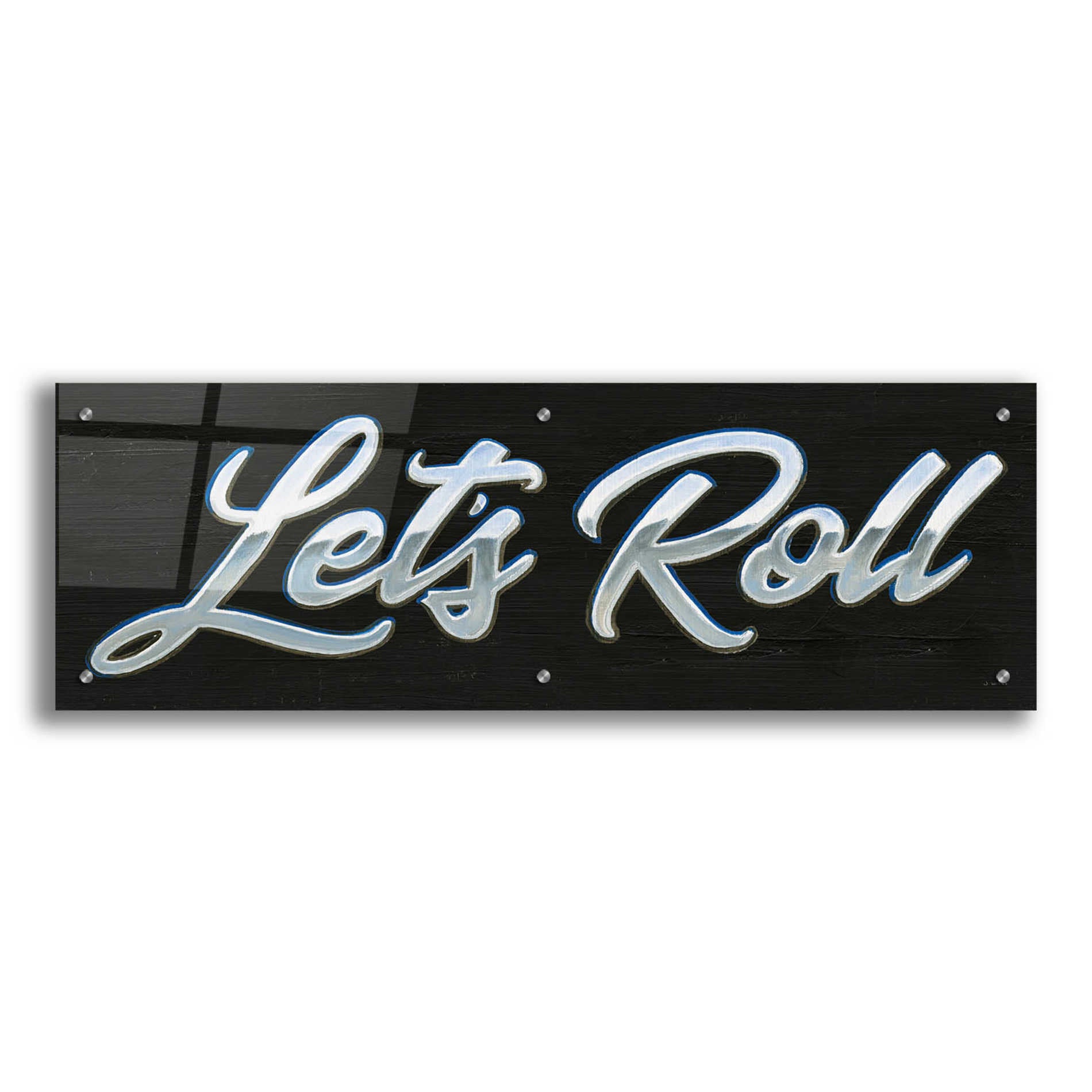 Epic Art 'Lets Roll III' by James Wiens, Acrylic Glass Wall Art,36x12