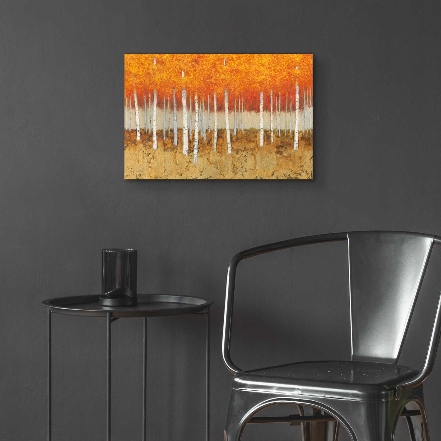 Epic Art 'Autumn Birches' by James Wiens, Acrylic Glass Wall Art,24x16