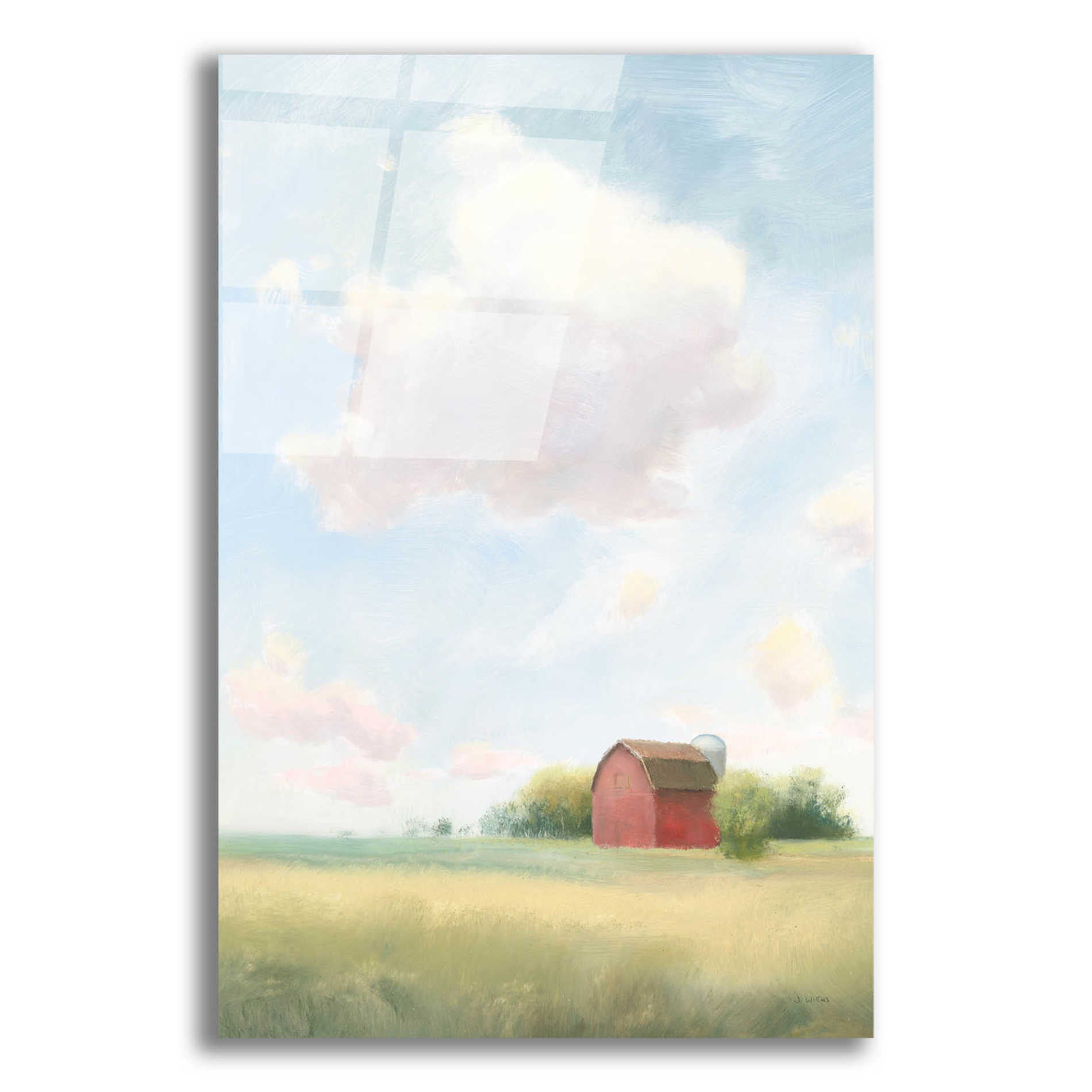 Epic Art 'Pleasant Pastures' by James Wiens, Acrylic Glass Wall Art,12x16