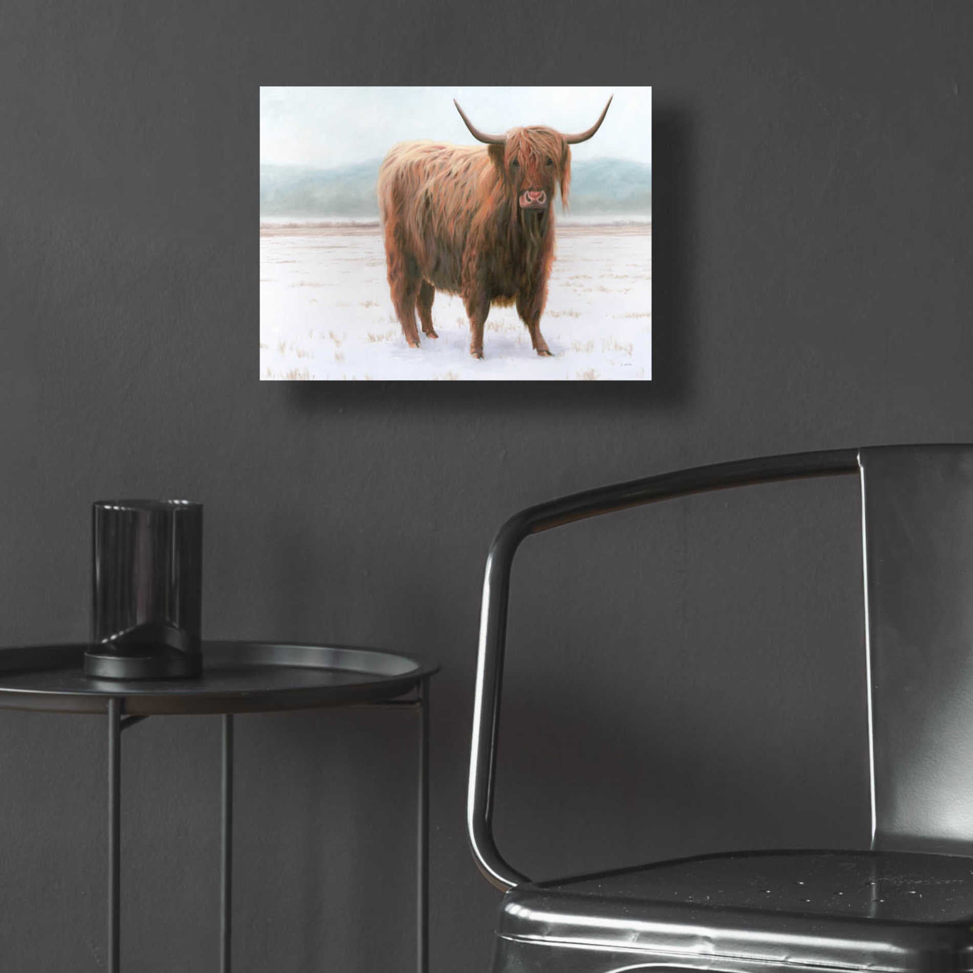 Epic Art 'King of the Highland Fields' by James Wiens, Acrylic Glass Wall Art,16x12