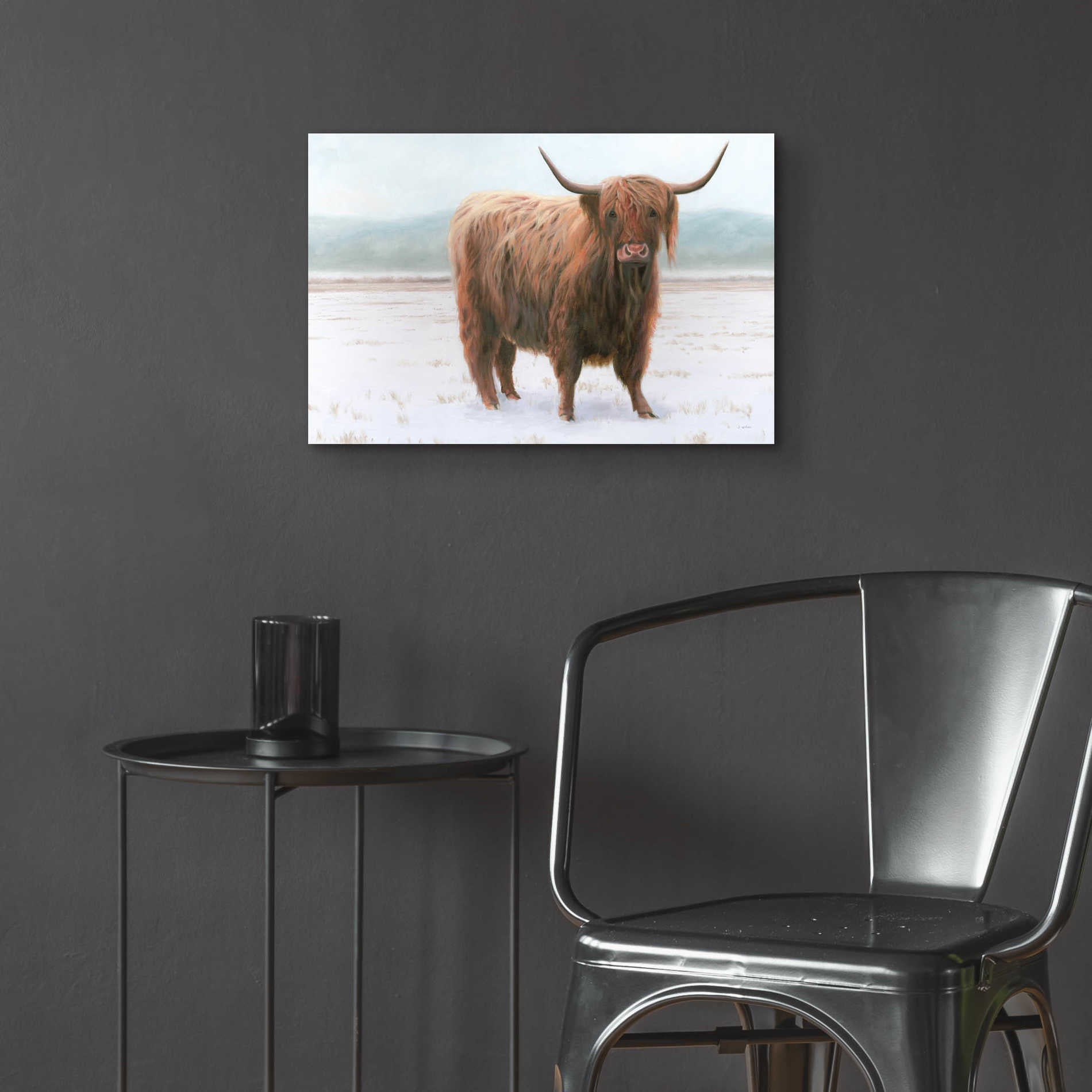 Epic Art 'King of the Highland Fields' by James Wiens, Acrylic Glass Wall Art,24x16