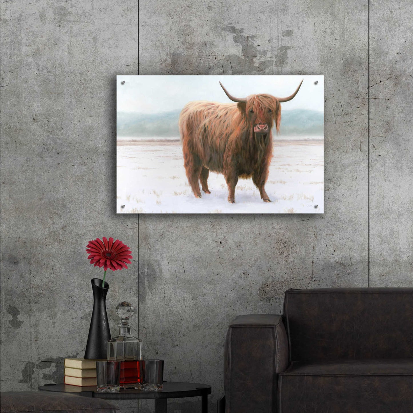 Epic Art 'King of the Highland Fields' by James Wiens, Acrylic Glass Wall Art,36x24