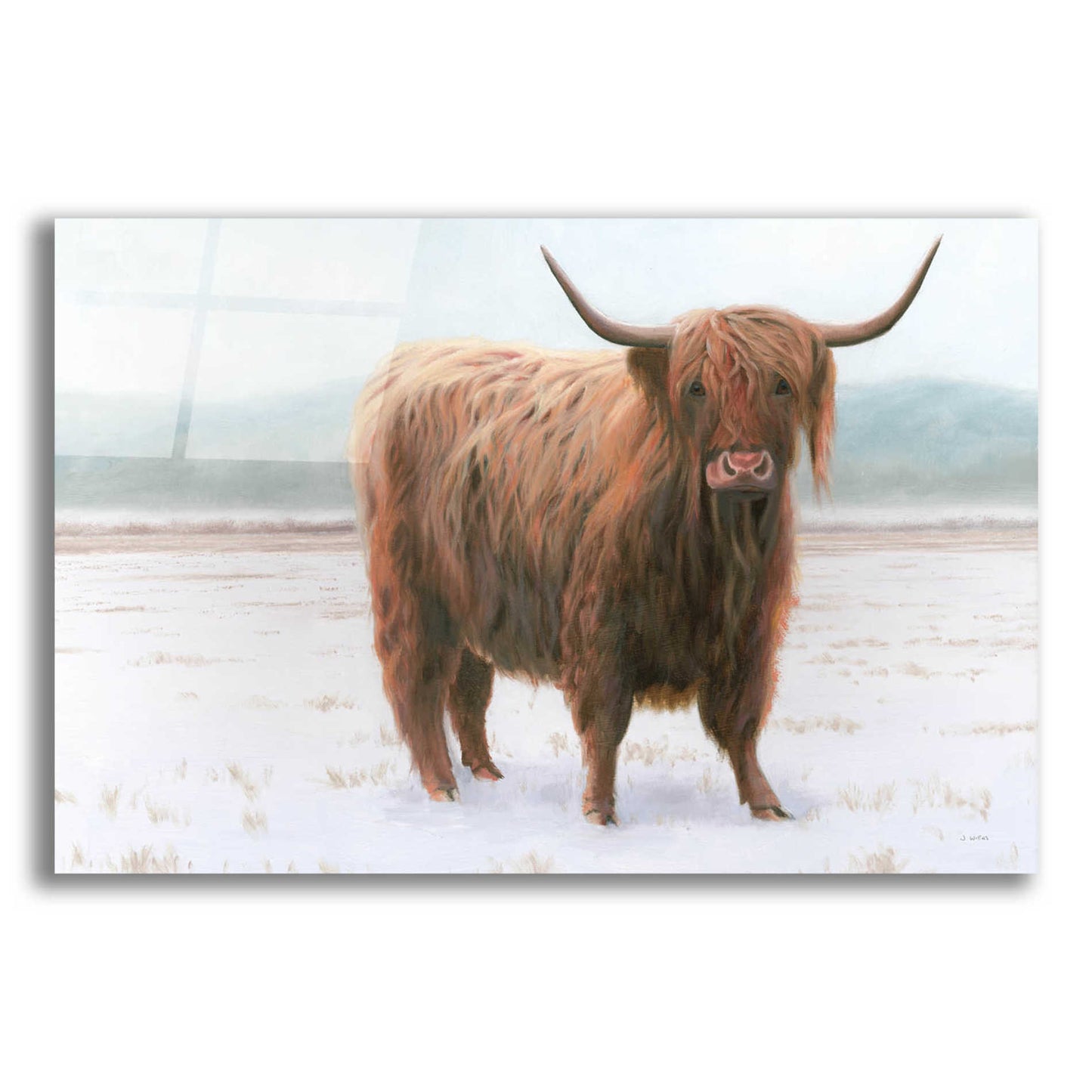Epic Art 'King of the Highland Fields' by James Wiens, Acrylic Glass Wall Art,18x12x1.1x0,26x18x1.1x0,40x26x1.74x0,60x40x1.74x0