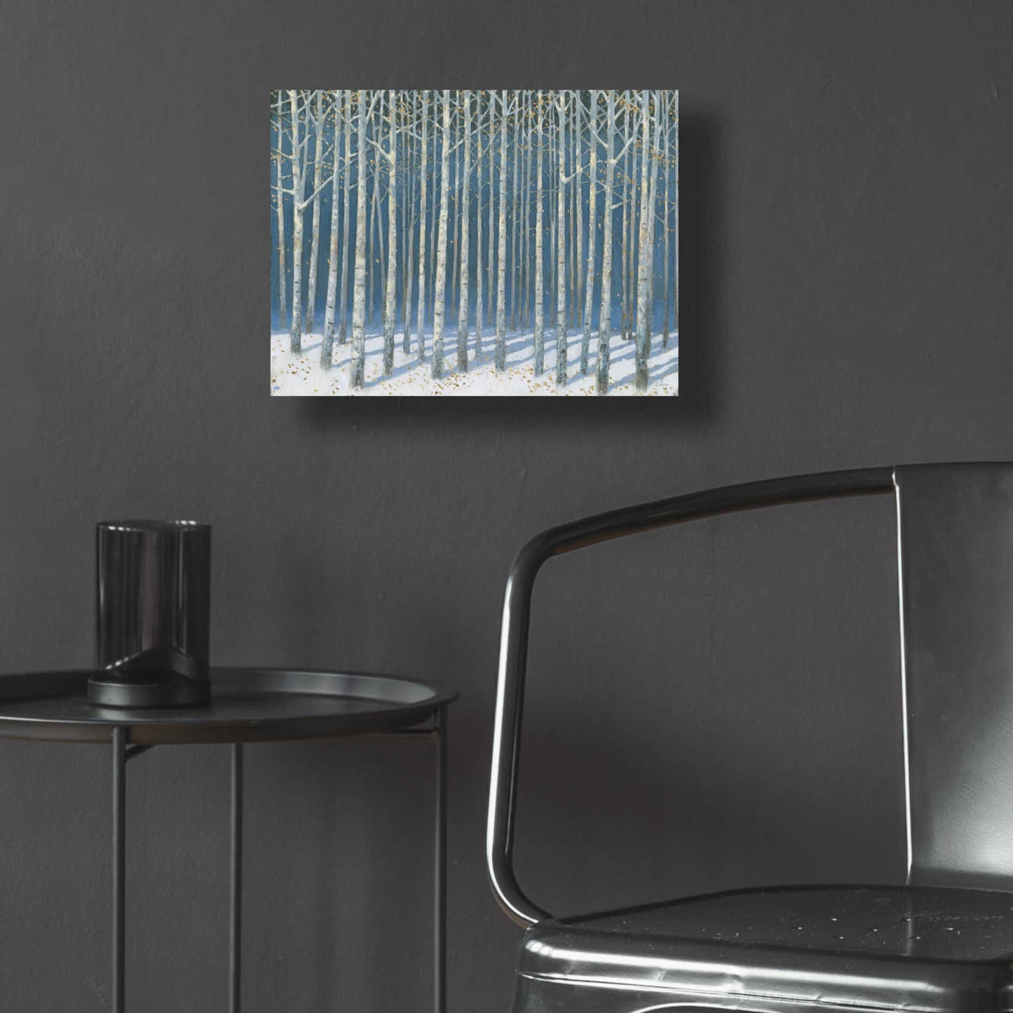 Epic Art 'Shimmering Birches' by James Wiens, Acrylic Glass Wall Art,16x12