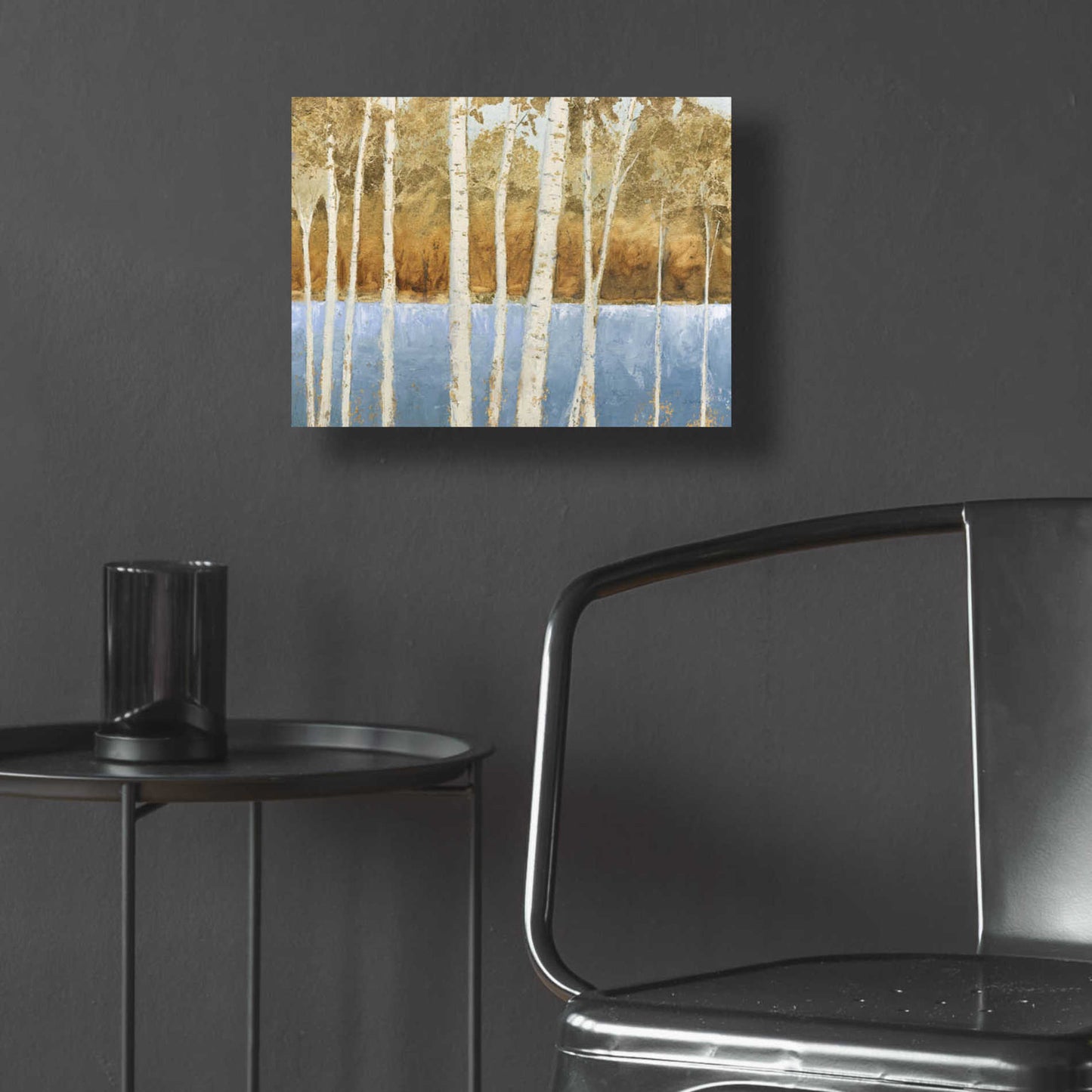 Epic Art 'Lakeside Birches' by James Wiens, Acrylic Glass Wall Art,16x12