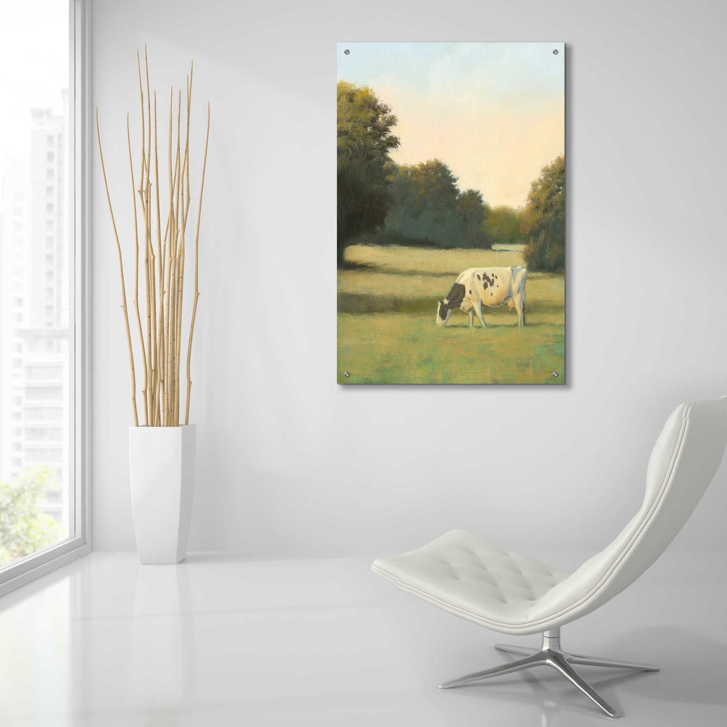 Epic Art 'Morning Meadows I' by James Wiens, Acrylic Glass Wall Art,24x36