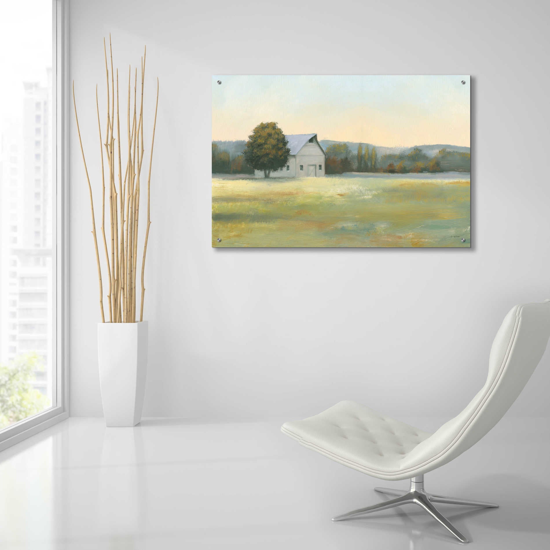 Epic Art 'Morning Meadows II' by James Wiens, Acrylic Glass Wall Art,36x24