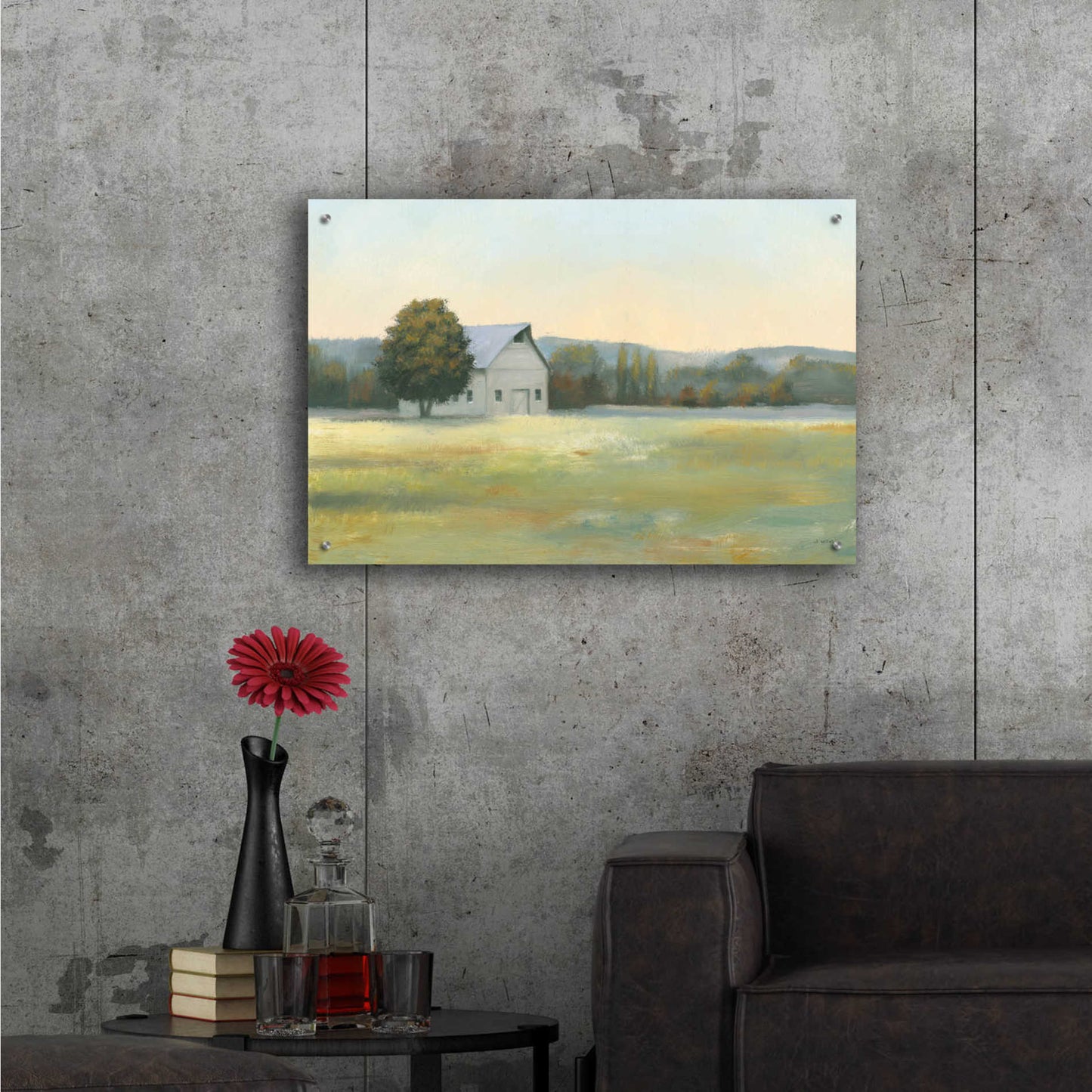 Epic Art 'Morning Meadows II' by James Wiens, Acrylic Glass Wall Art,36x24