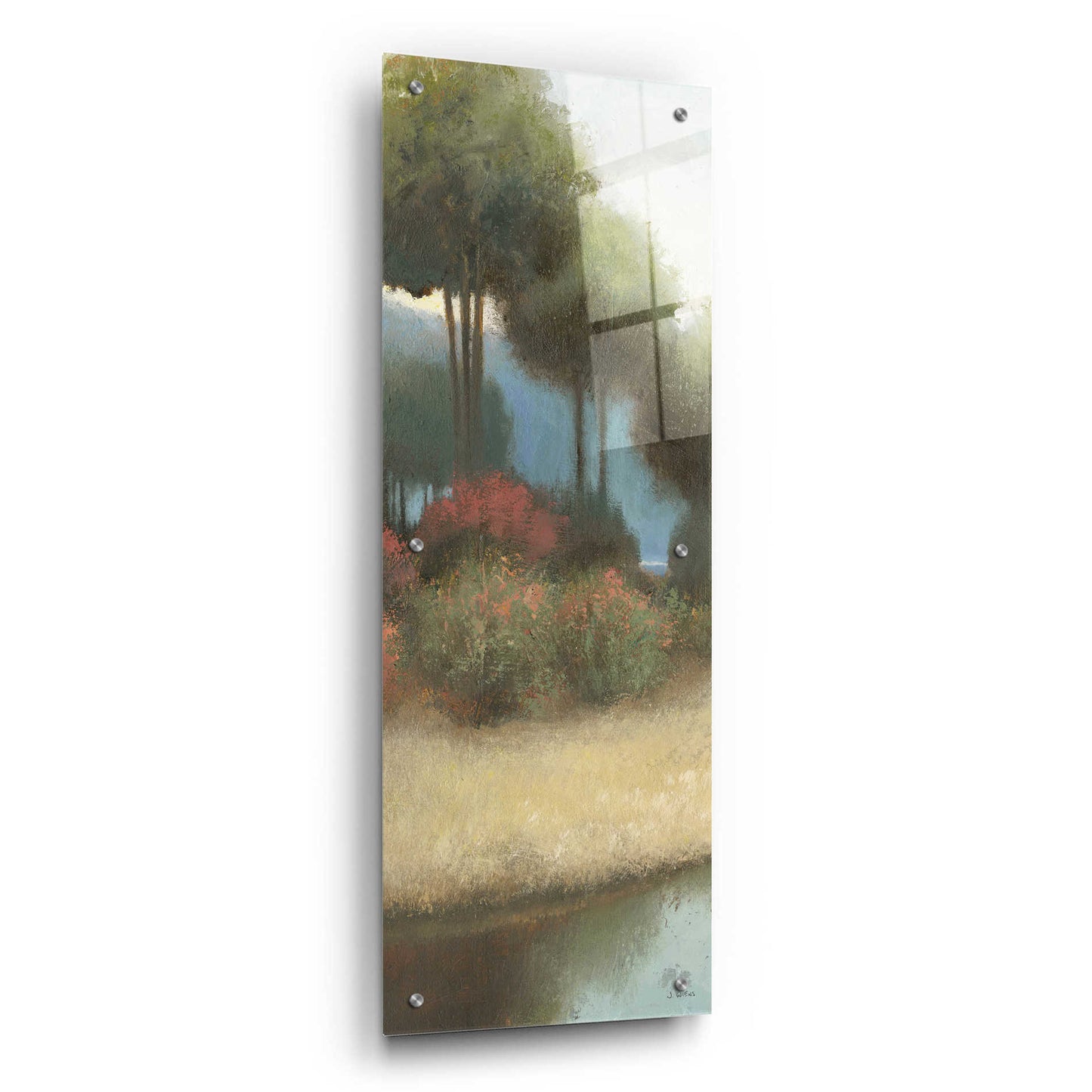 Epic Art 'By the Waterways Portrait I' by James Wiens, Acrylic Glass Wall Art,12x36