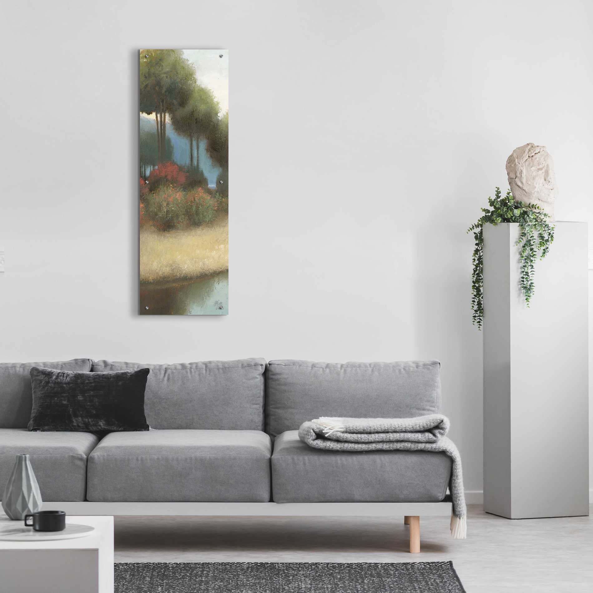 Epic Art 'By the Waterways Portrait I' by James Wiens, Acrylic Glass Wall Art,16x48