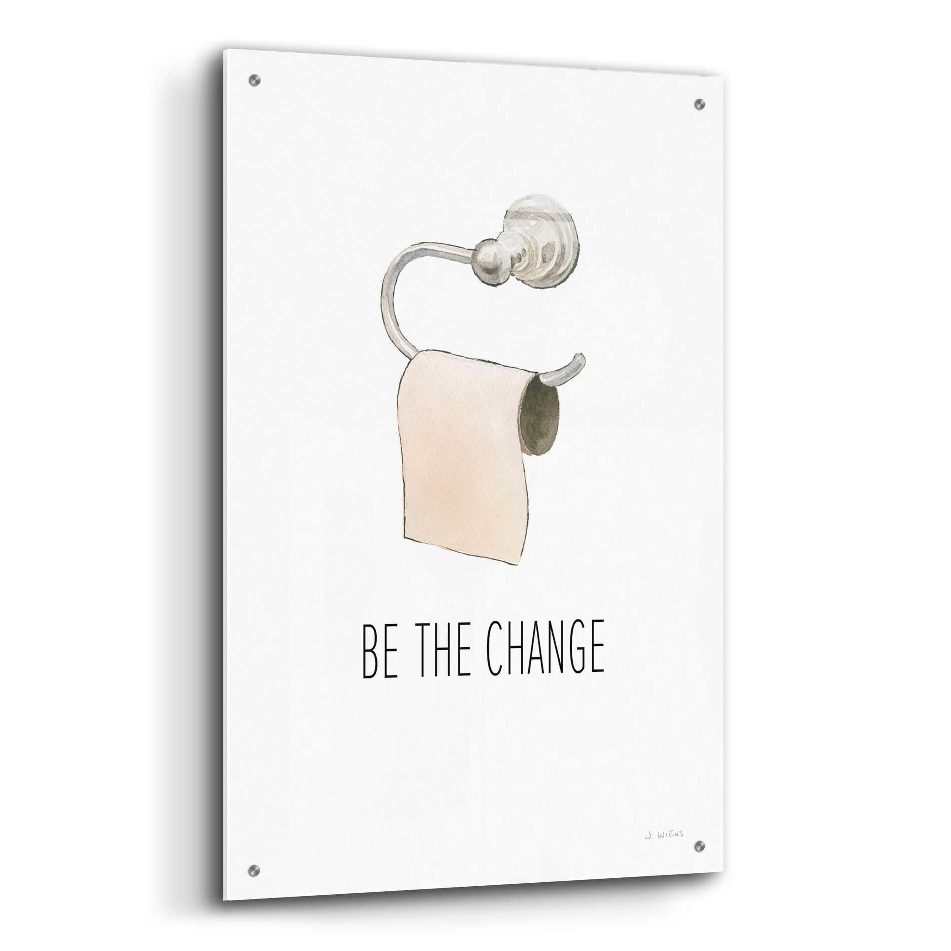 Epic Art 'Be The Change' by James Wiens, Acrylic Glass Wall Art,24x36
