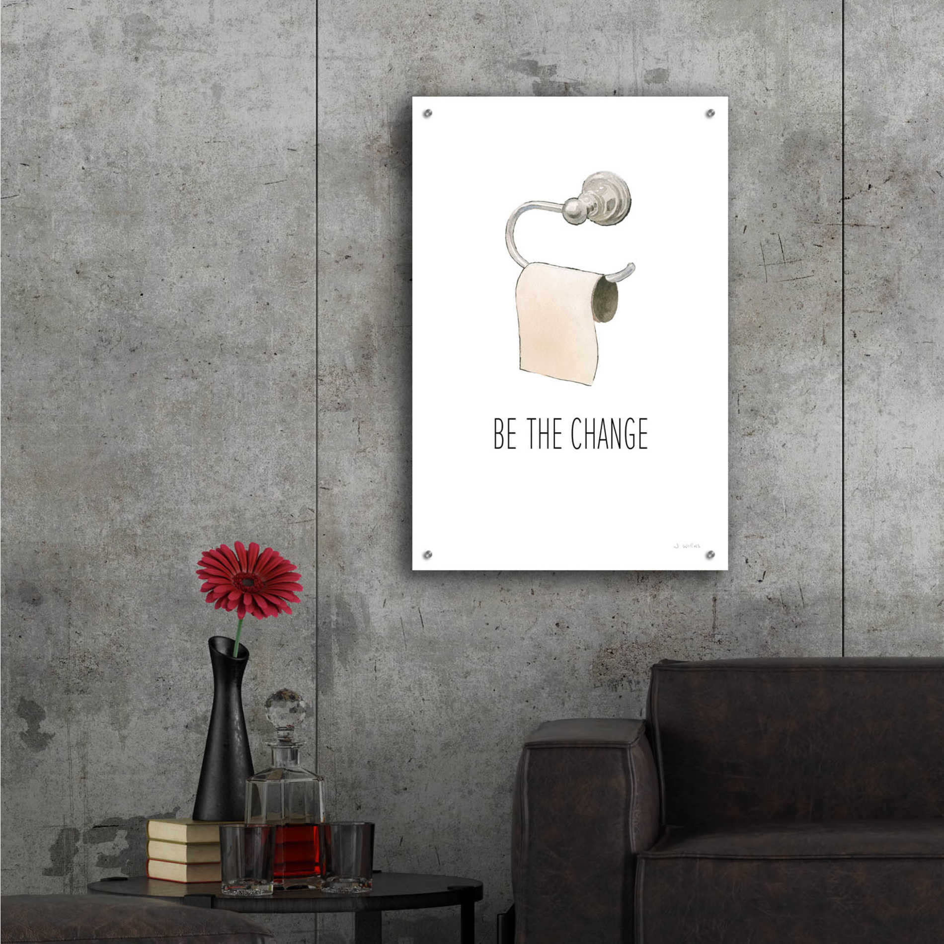 Epic Art 'Be The Change' by James Wiens, Acrylic Glass Wall Art,24x36