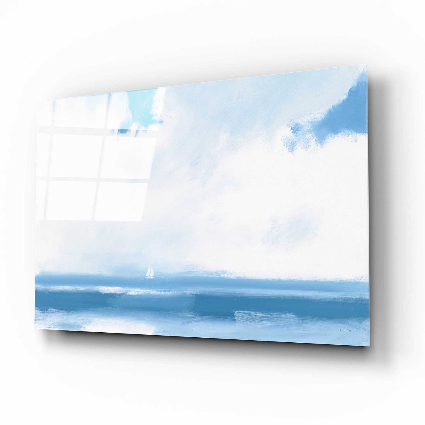 Epic Art 'Oceanview Sail' by James Wiens, Acrylic Glass Wall Art,16x12