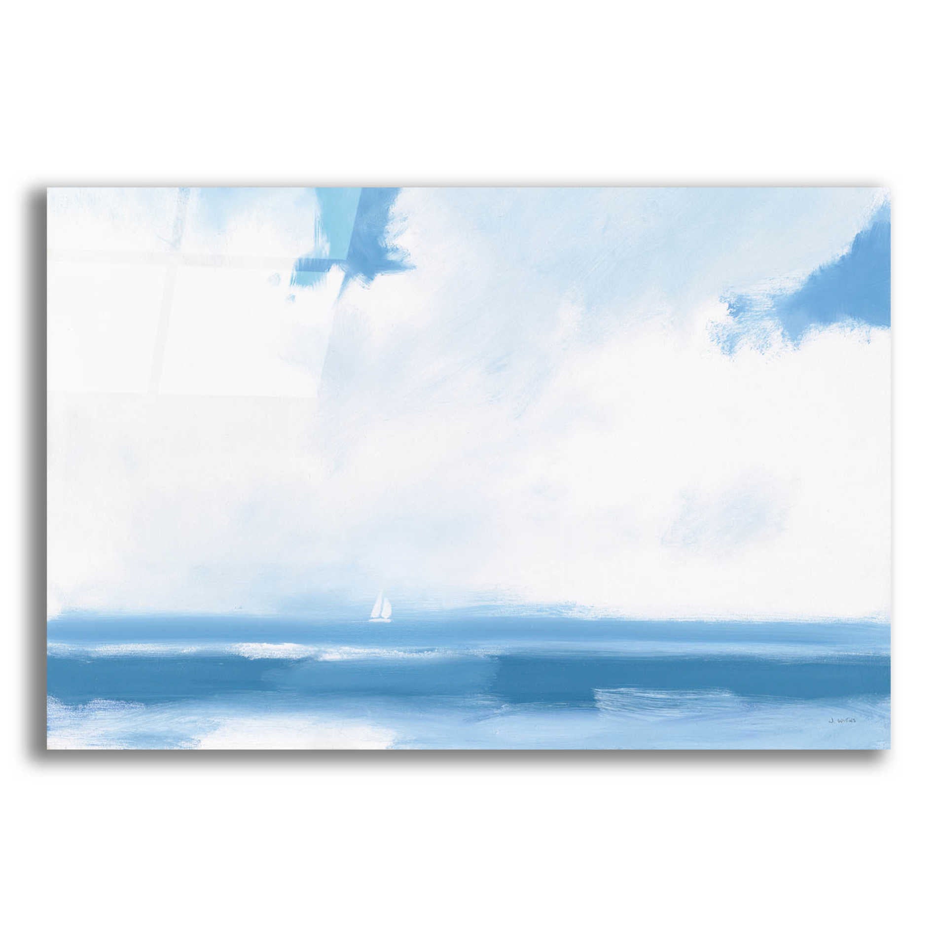Epic Art 'Oceanview Sail' by James Wiens, Acrylic Glass Wall Art,18x12x1.1x0,26x18x1.1x0,40x26x1.74x0,60x40x1.74x0