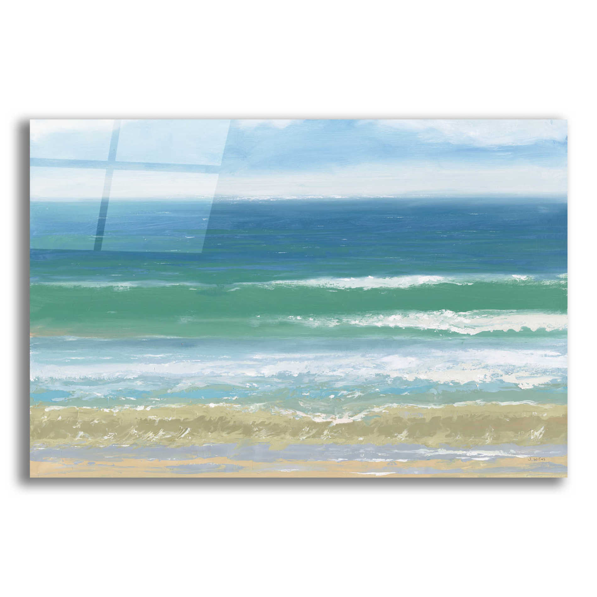 Epic Art 'Shoreline' by James Wiens, Acrylic Glass Wall Art,16x12