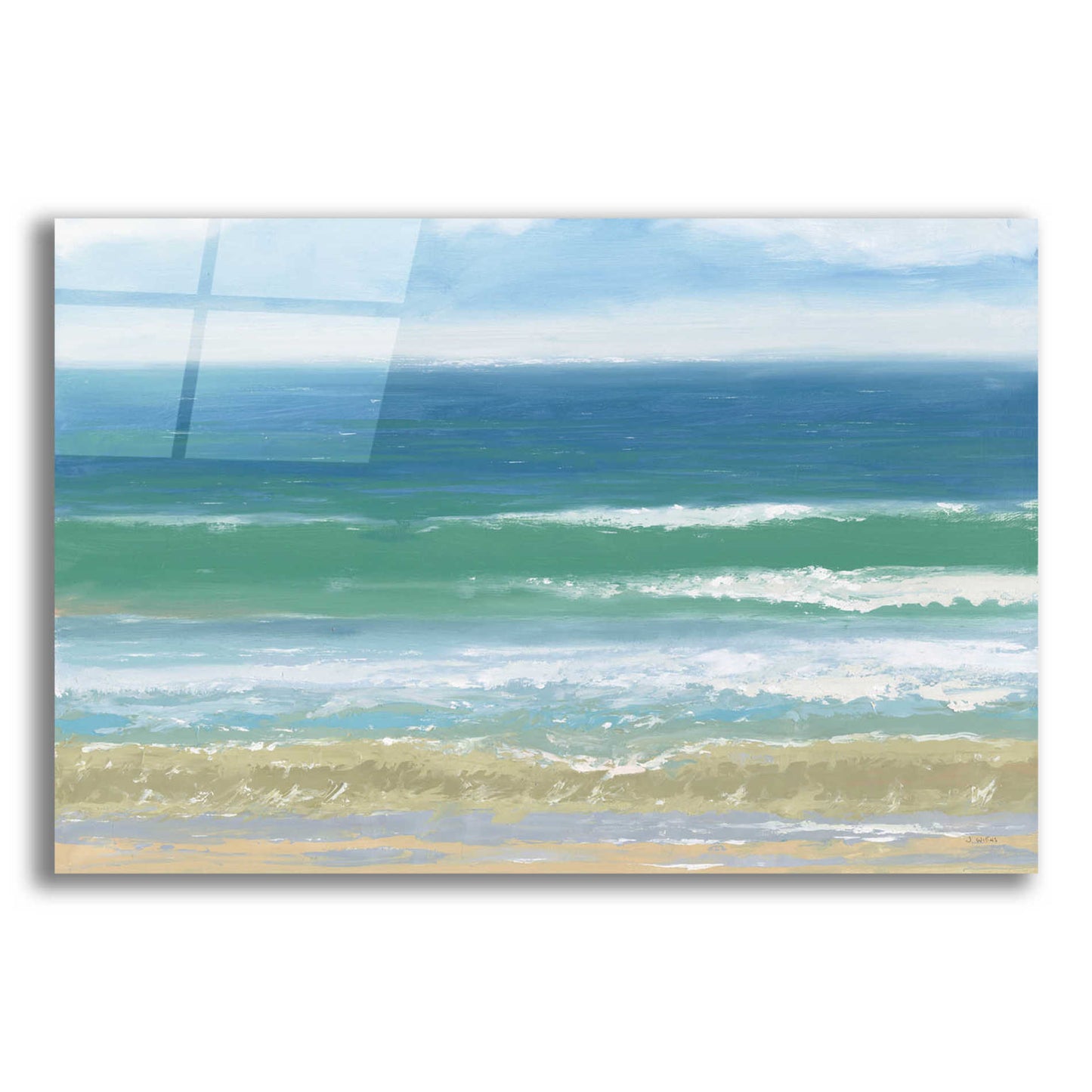 Epic Art 'Shoreline' by James Wiens, Acrylic Glass Wall Art,18x12x1.1x0,26x18x1.1x0,40x26x1.74x0,60x40x1.74x0