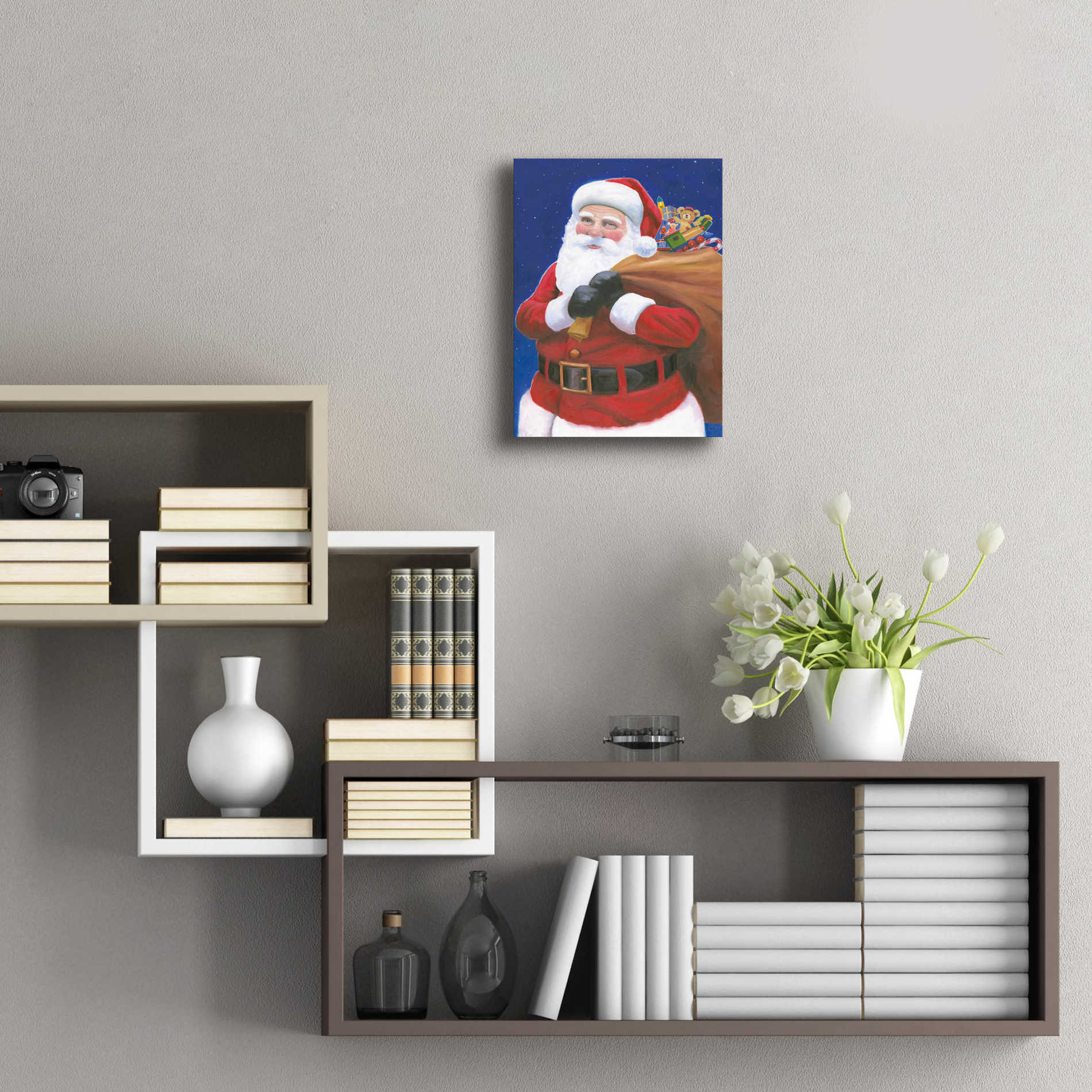 Epic Art 'James Santa' by James Wiens, Acrylic Glass Wall Art,12x16