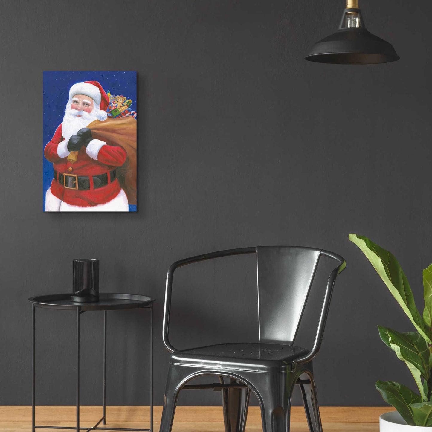 Epic Art 'James Santa' by James Wiens, Acrylic Glass Wall Art,16x24