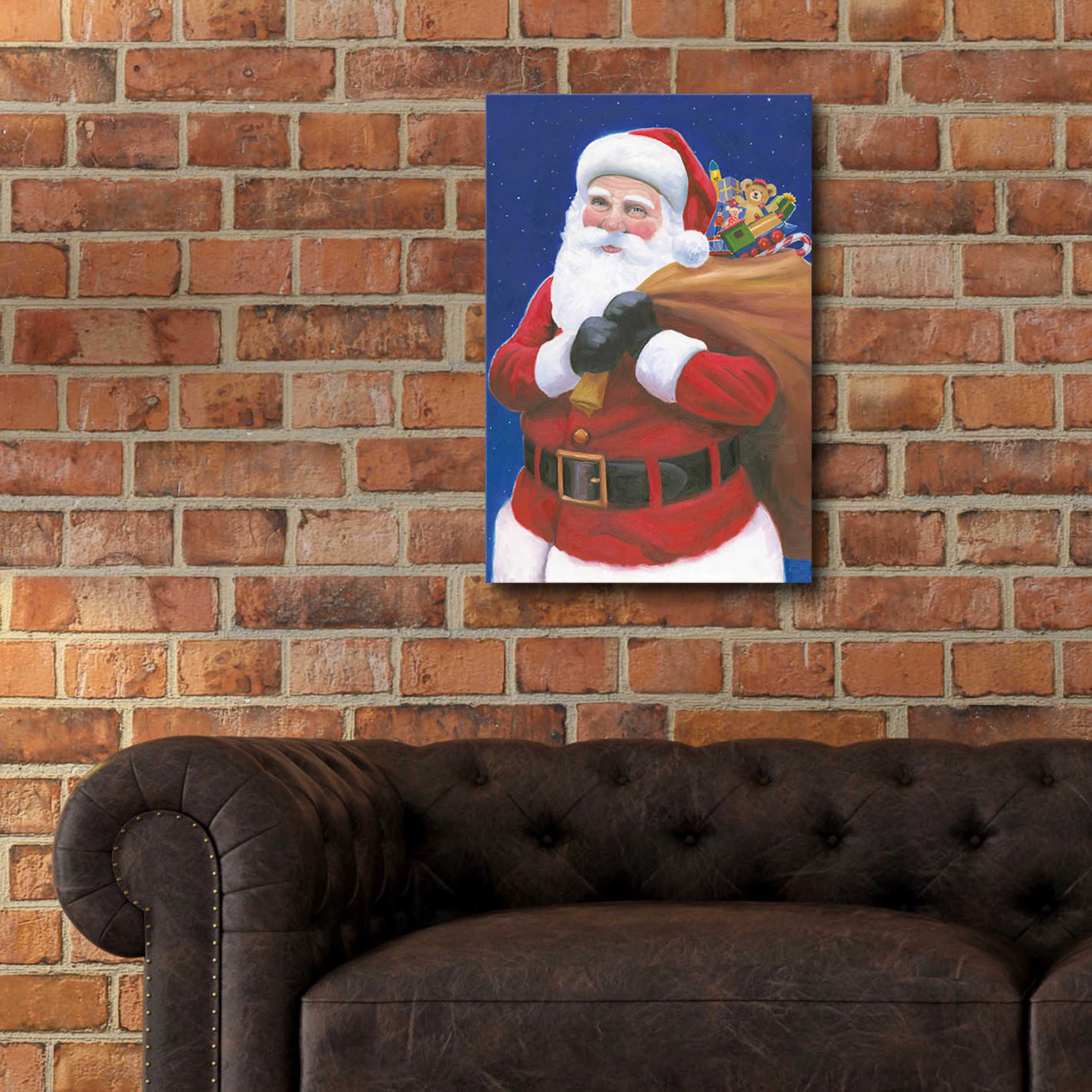 Epic Art 'James Santa' by James Wiens, Acrylic Glass Wall Art,16x24