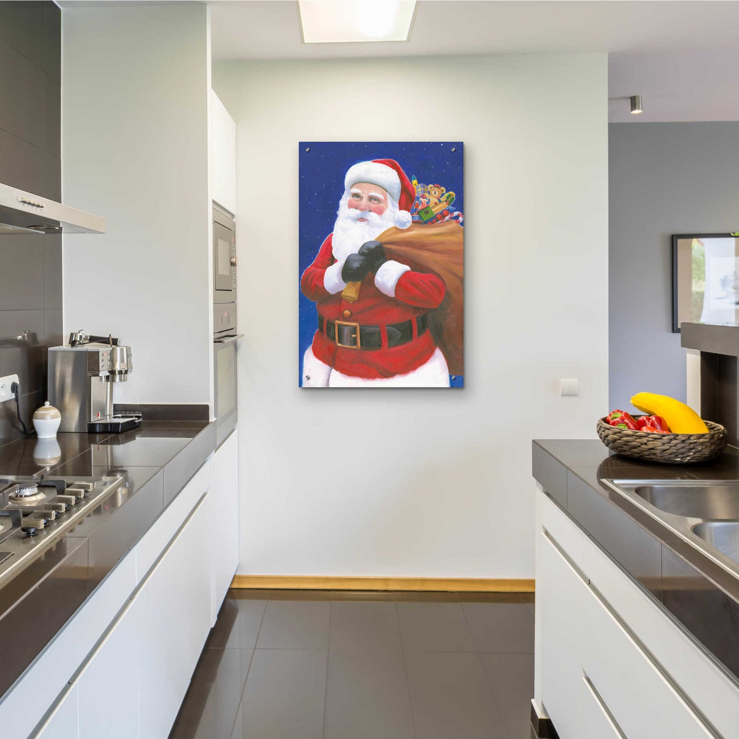 Epic Art 'James Santa' by James Wiens, Acrylic Glass Wall Art,24x36