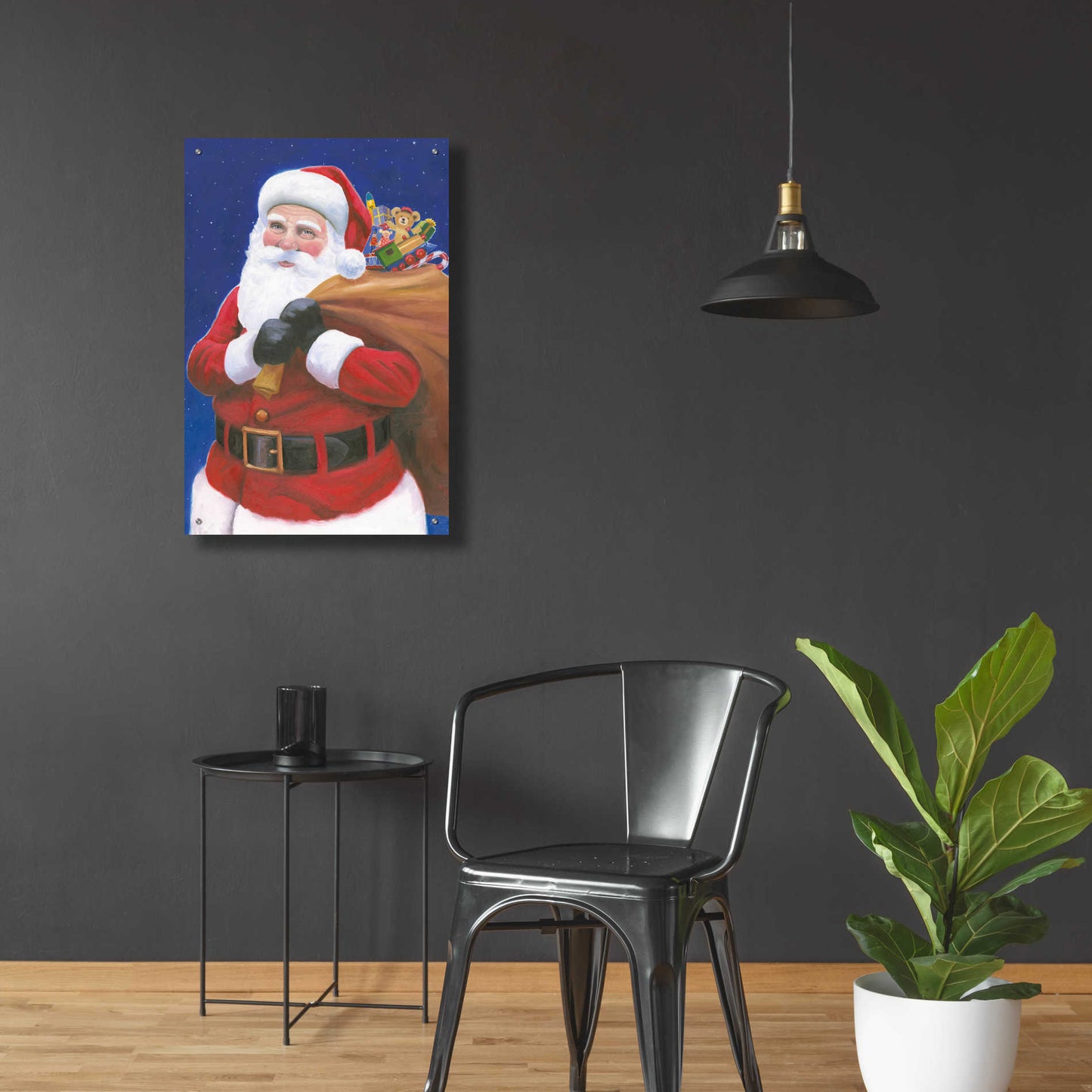 Epic Art 'James Santa' by James Wiens, Acrylic Glass Wall Art,24x36