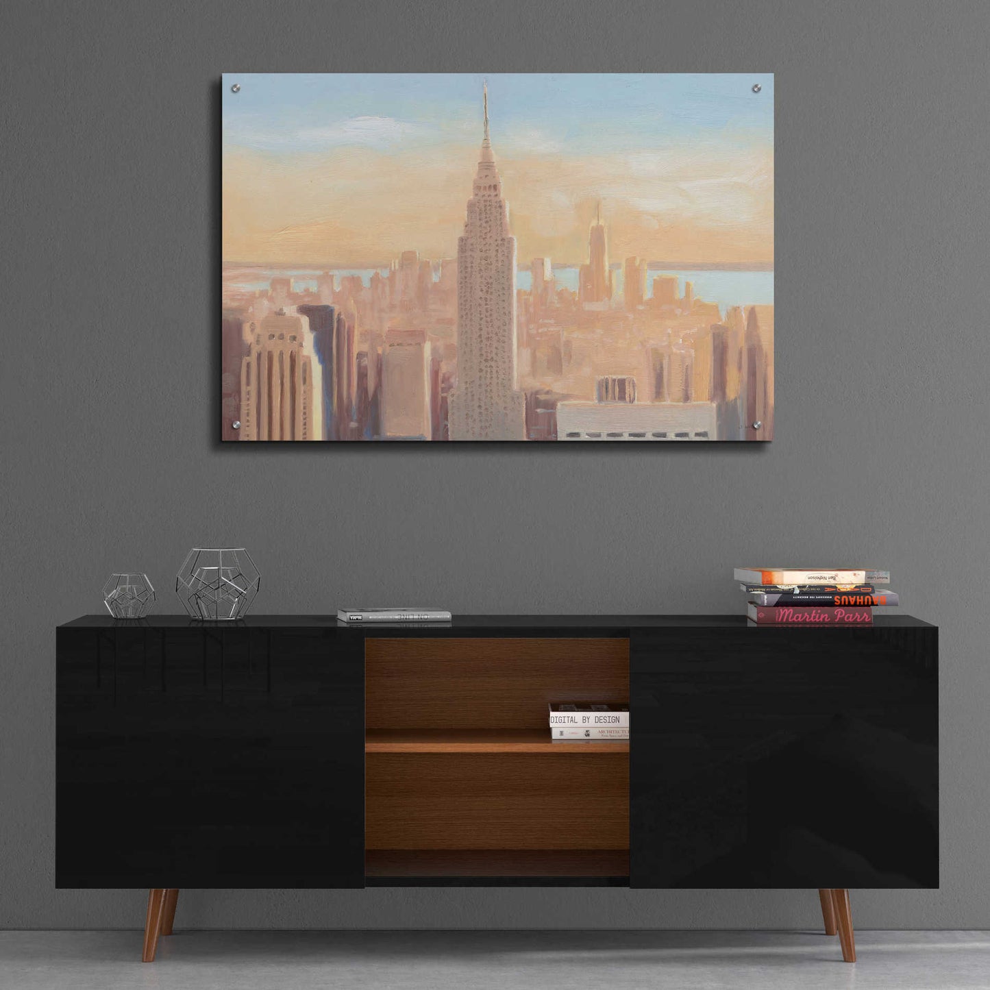 Epic Art 'Manhattan Dawn' by James Wiens, Acrylic Glass Wall Art,36x24