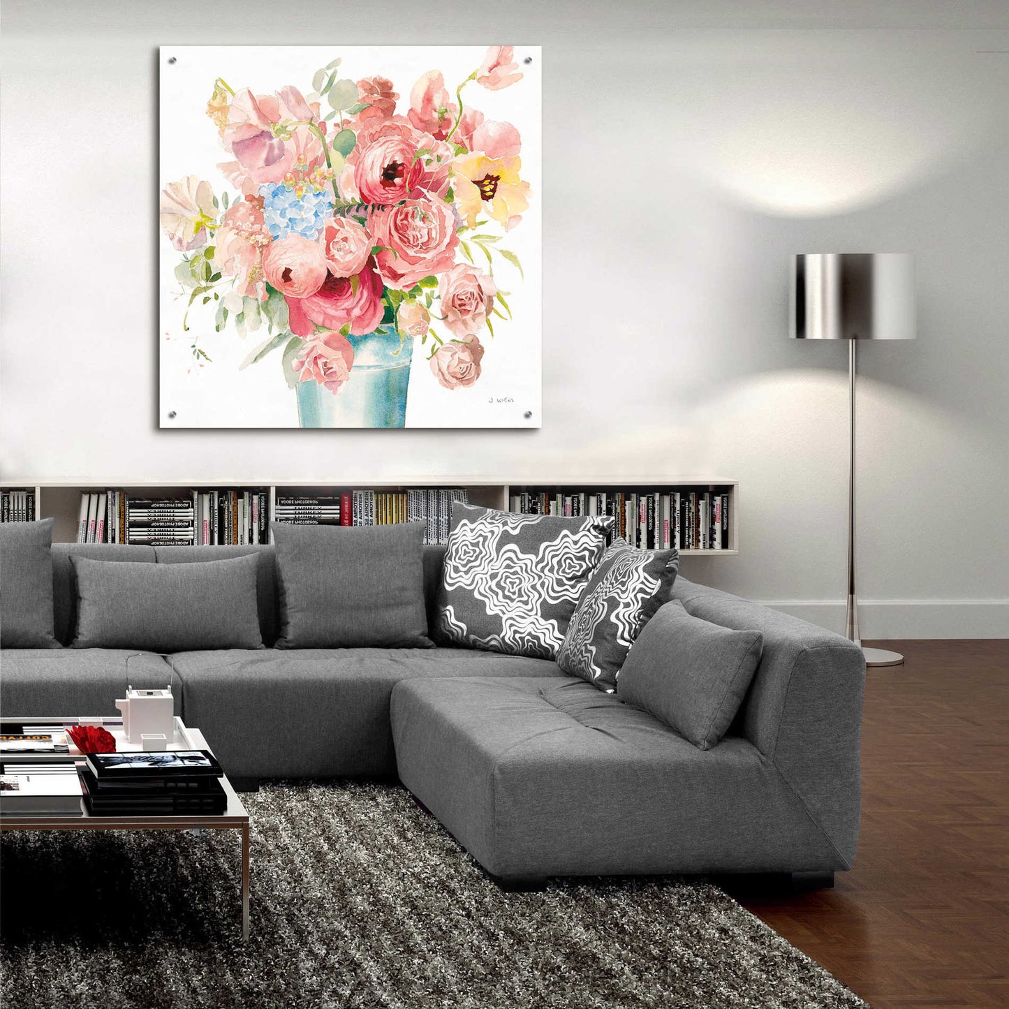 Epic Art 'Boho Bouquet  VII' by James Wiens, Acrylic Glass Wall Art,36x36