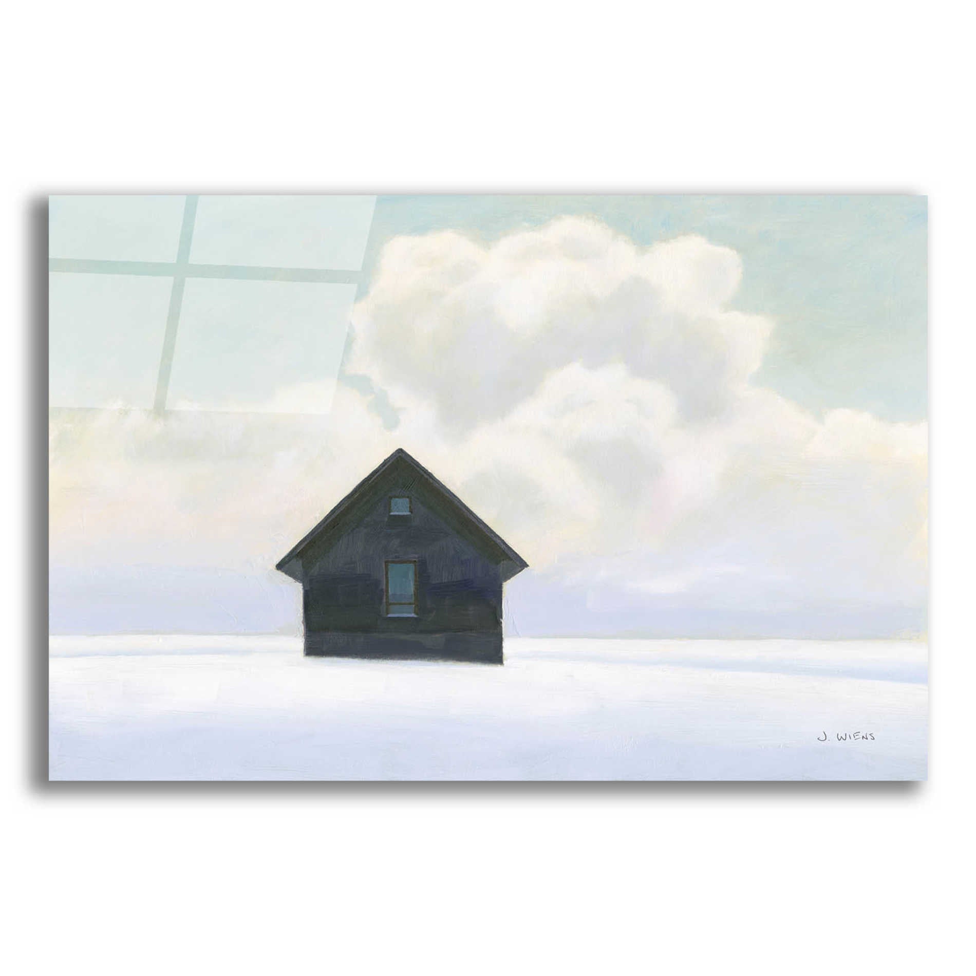 Epic Art 'Lonely Winter Landscape I' by James Wiens, Acrylic Glass Wall Art,16x12