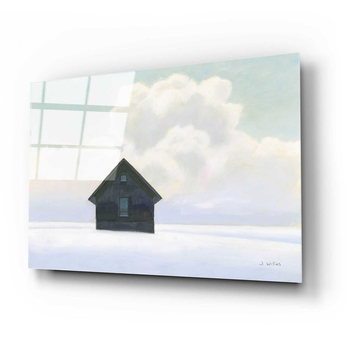 Epic Art 'Lonely Winter Landscape I' by James Wiens, Acrylic Glass Wall Art,24x16