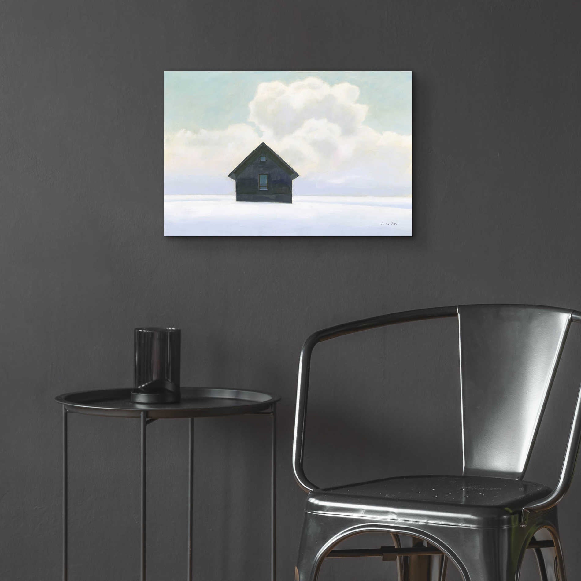 Epic Art 'Lonely Winter Landscape I' by James Wiens, Acrylic Glass Wall Art,24x16