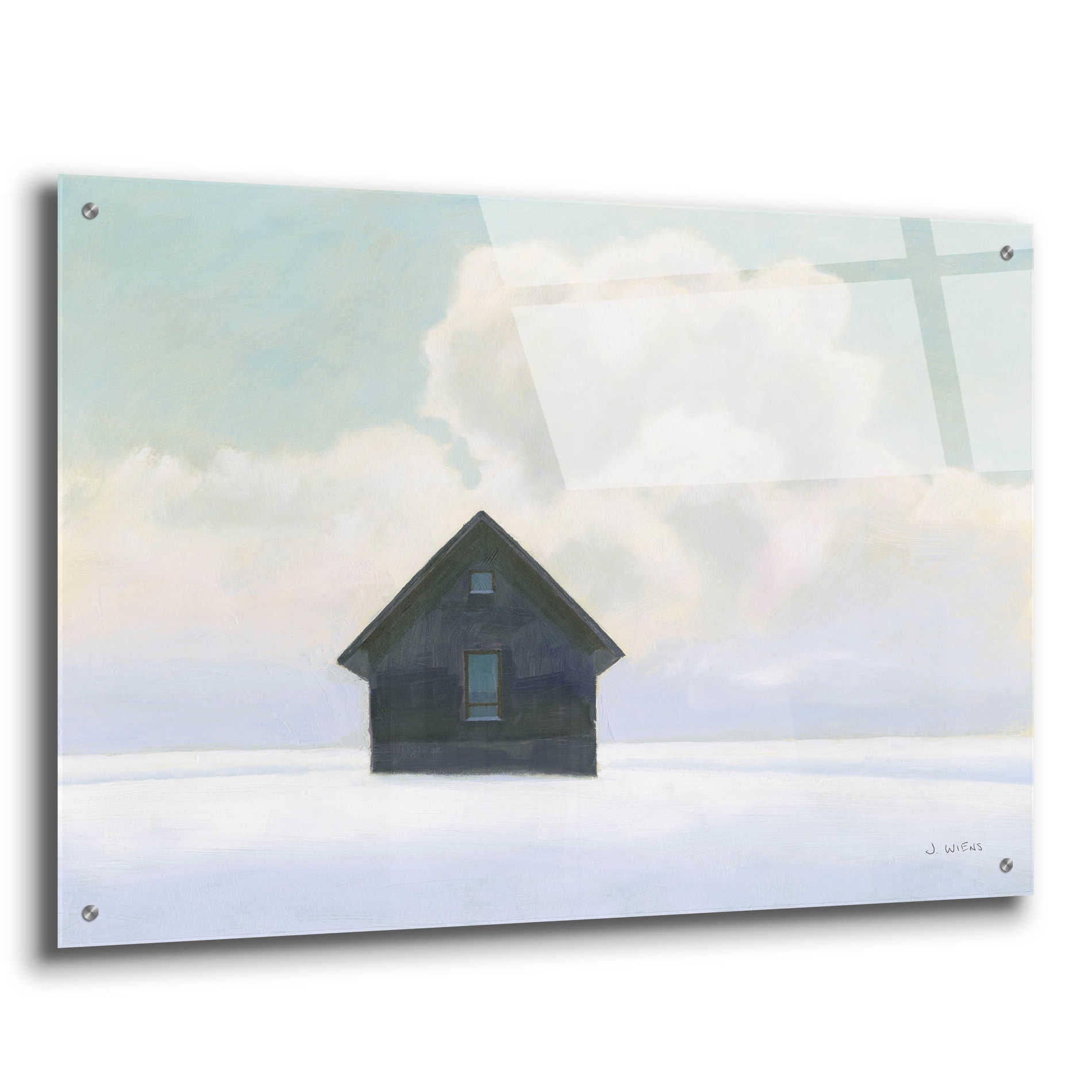 Epic Art 'Lonely Winter Landscape I' by James Wiens, Acrylic Glass Wall Art,36x24