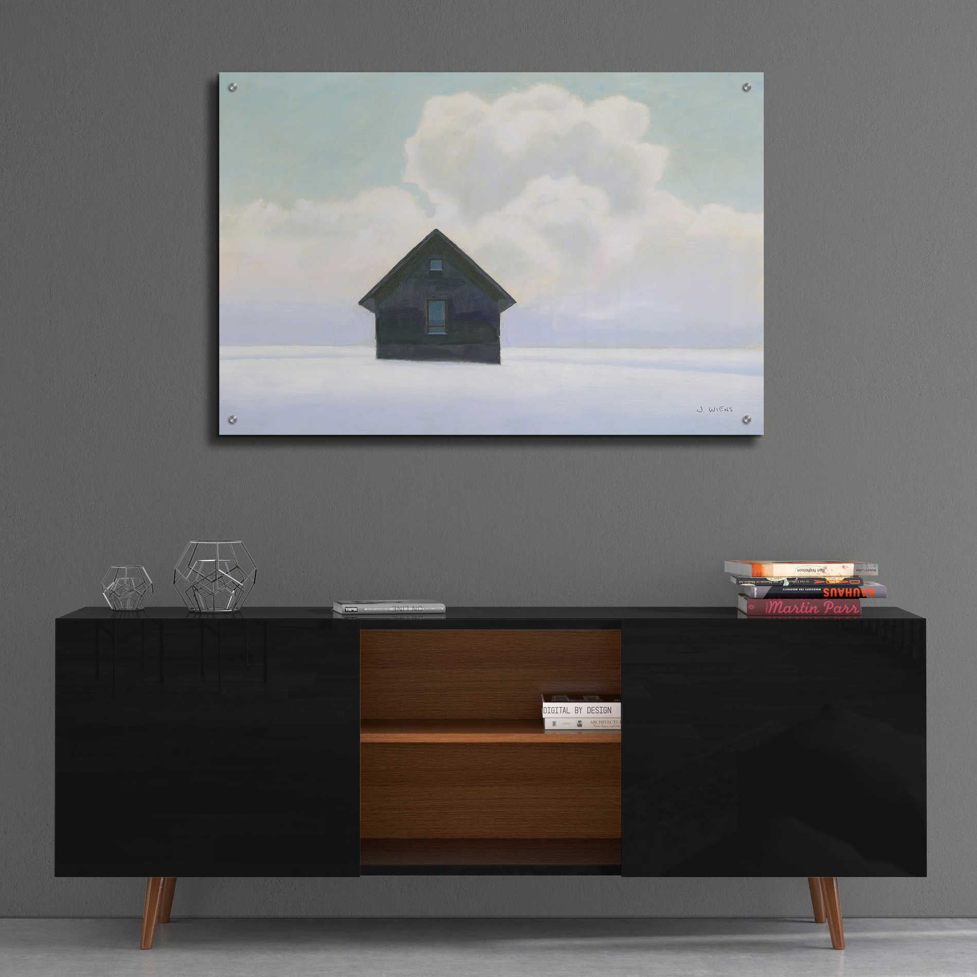 Epic Art 'Lonely Winter Landscape I' by James Wiens, Acrylic Glass Wall Art,36x24