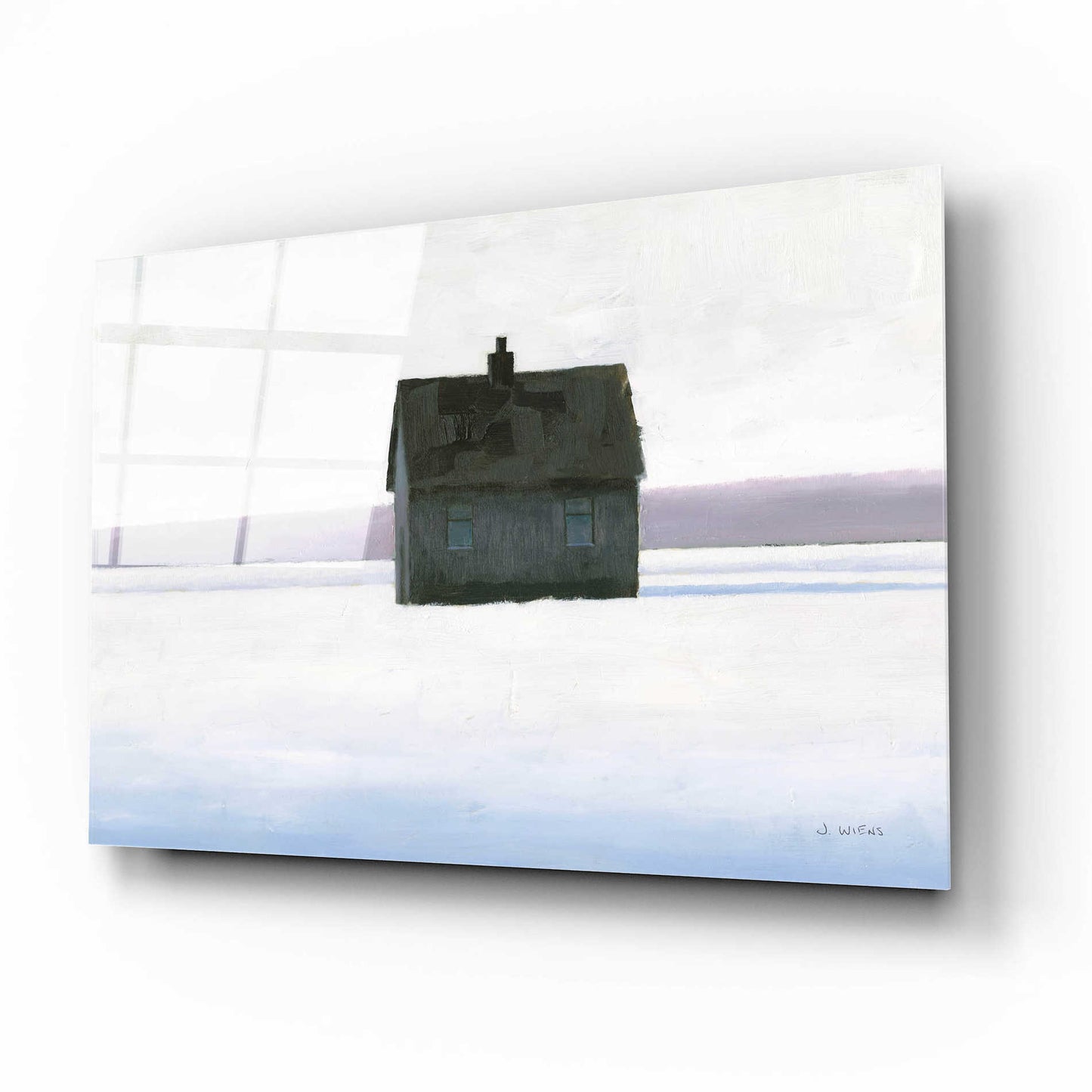 Epic Art 'Lonely Winter Landscape II' by James Wiens, Acrylic Glass Wall Art,16x12